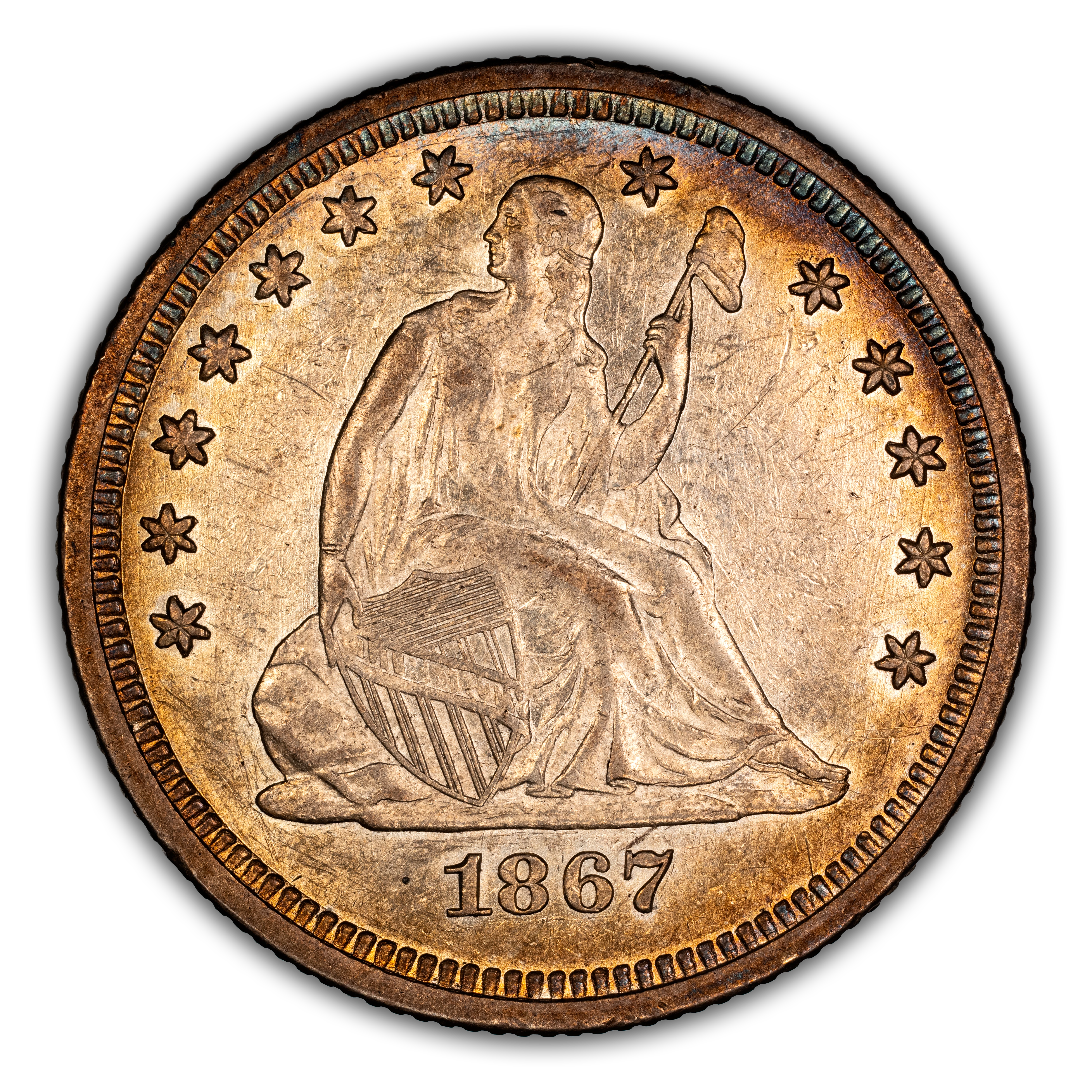 1867 25c MS