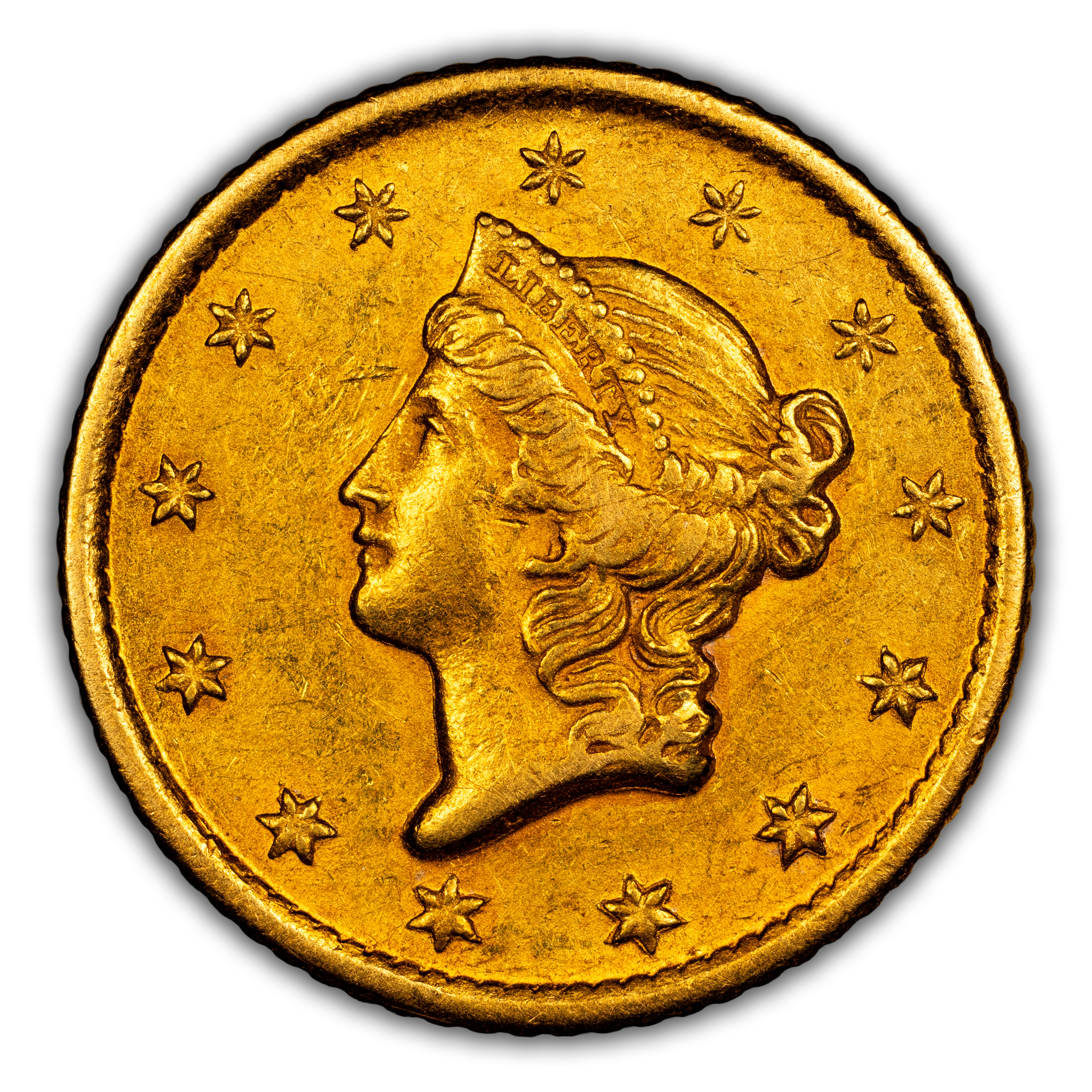 1849-O G$1 MS
