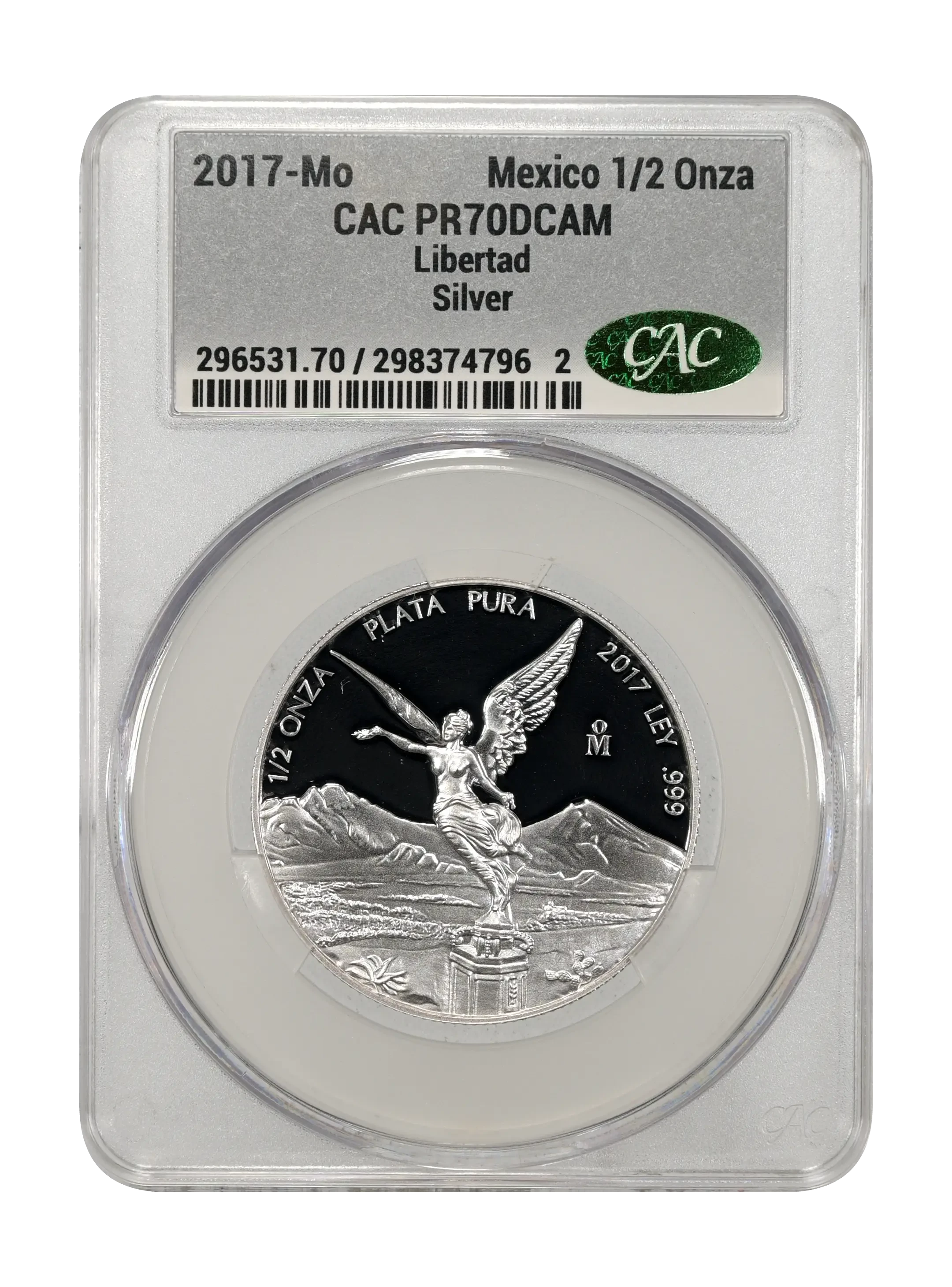 Mexico 1997 Silver 1/2 Onza Libertad, Proof Coin Values & Prices