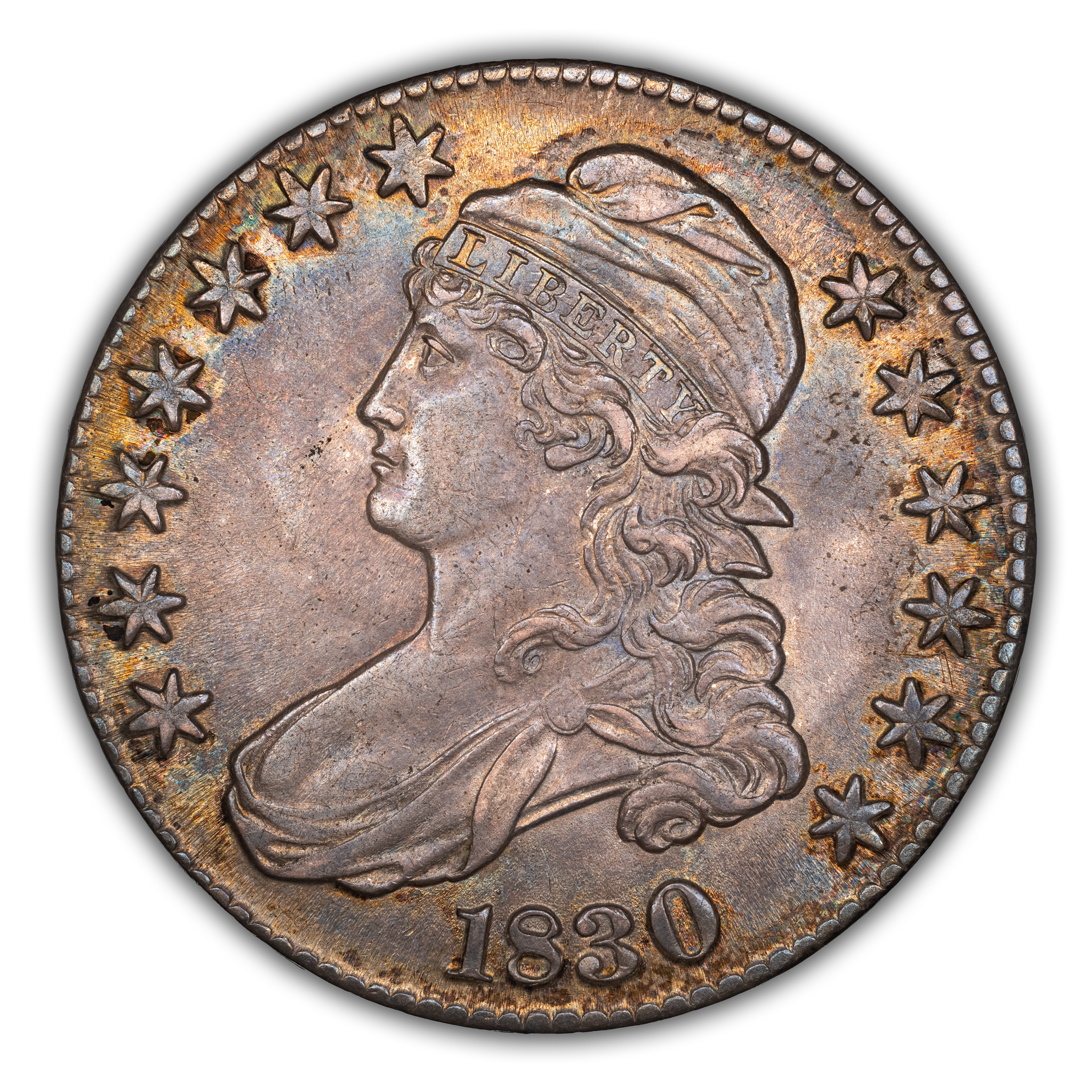 1830 50c Large 0, O-123 MS