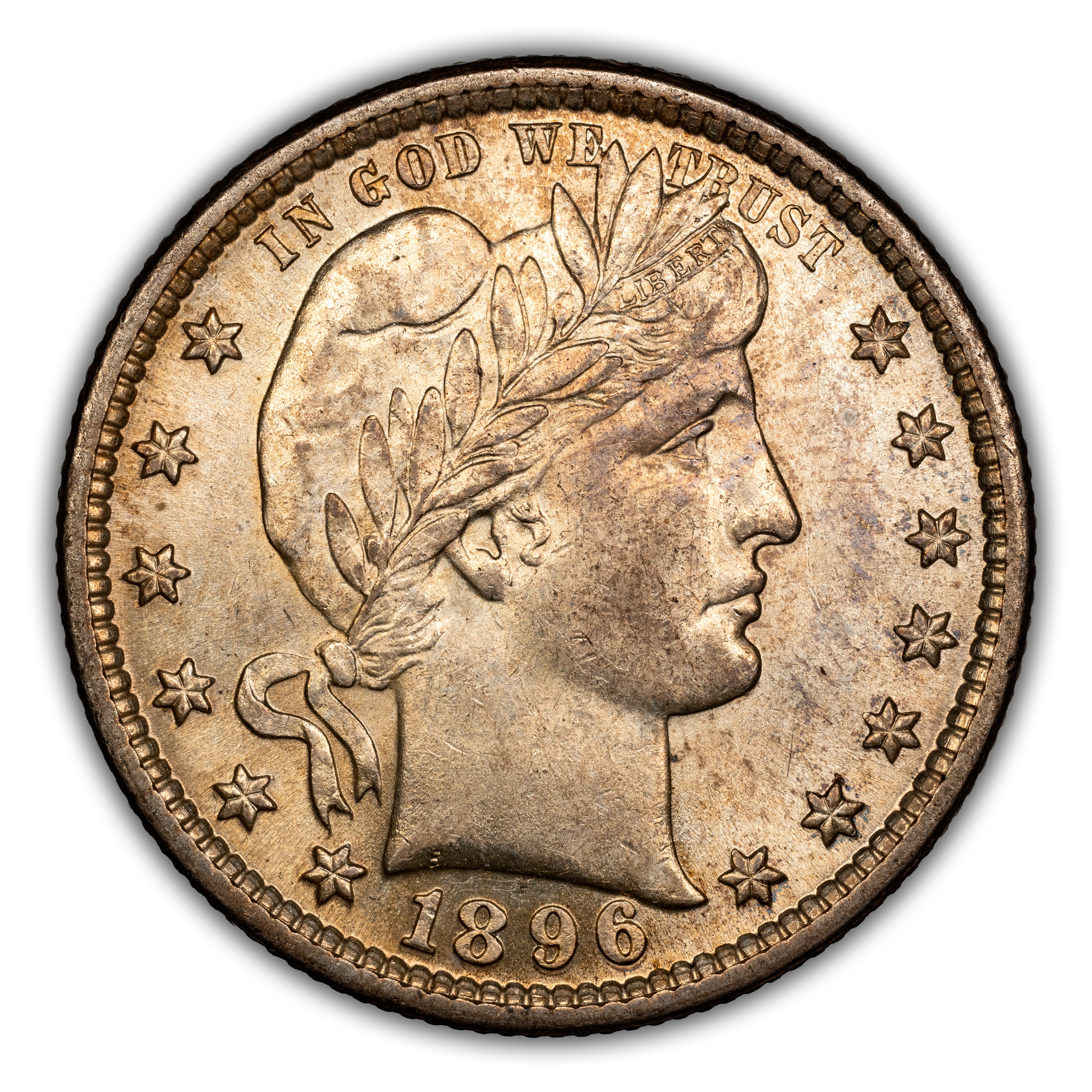 1896 25c Repunched Date, L-101 MS thumbnail 2