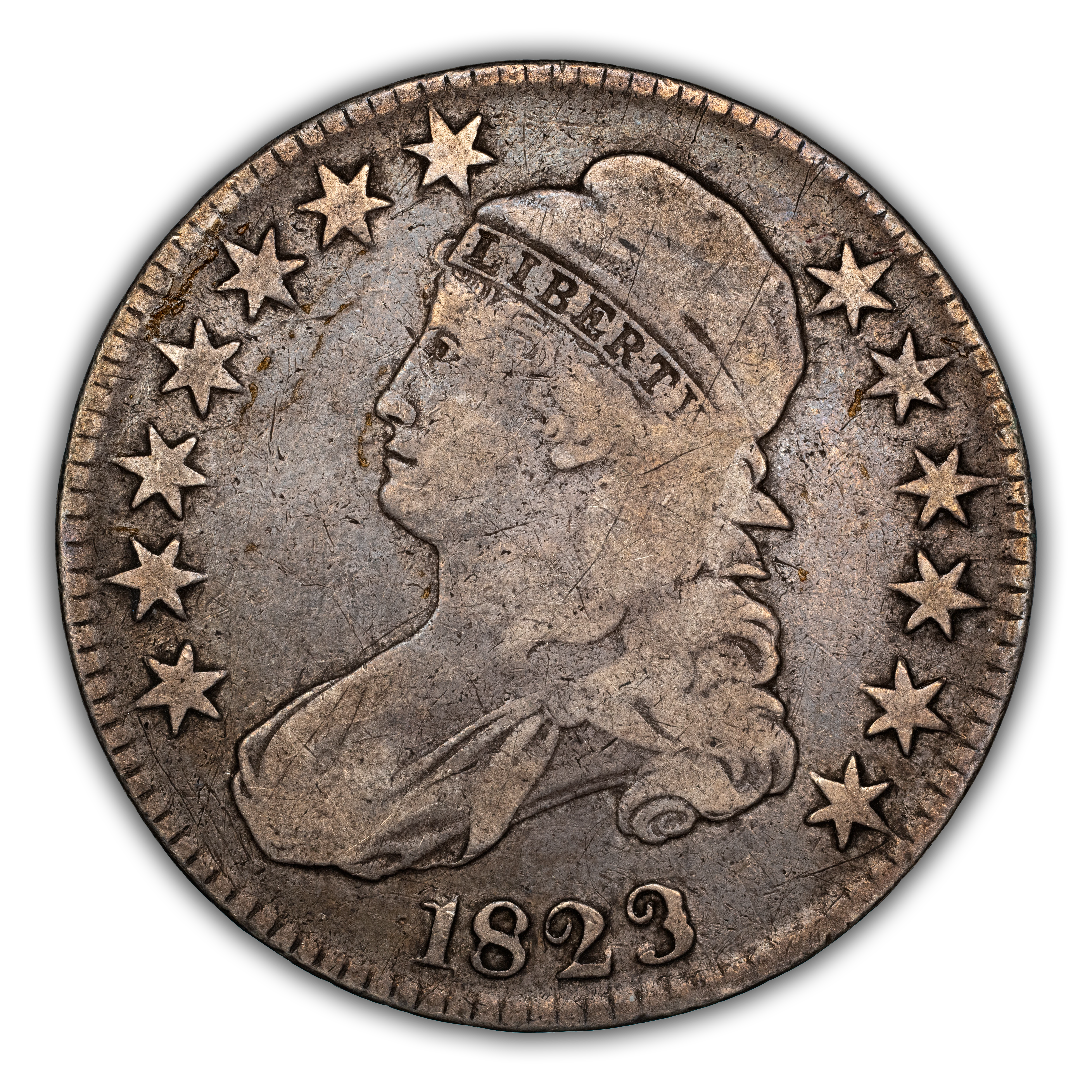 1823 50c Ugly 3, O-110a MS