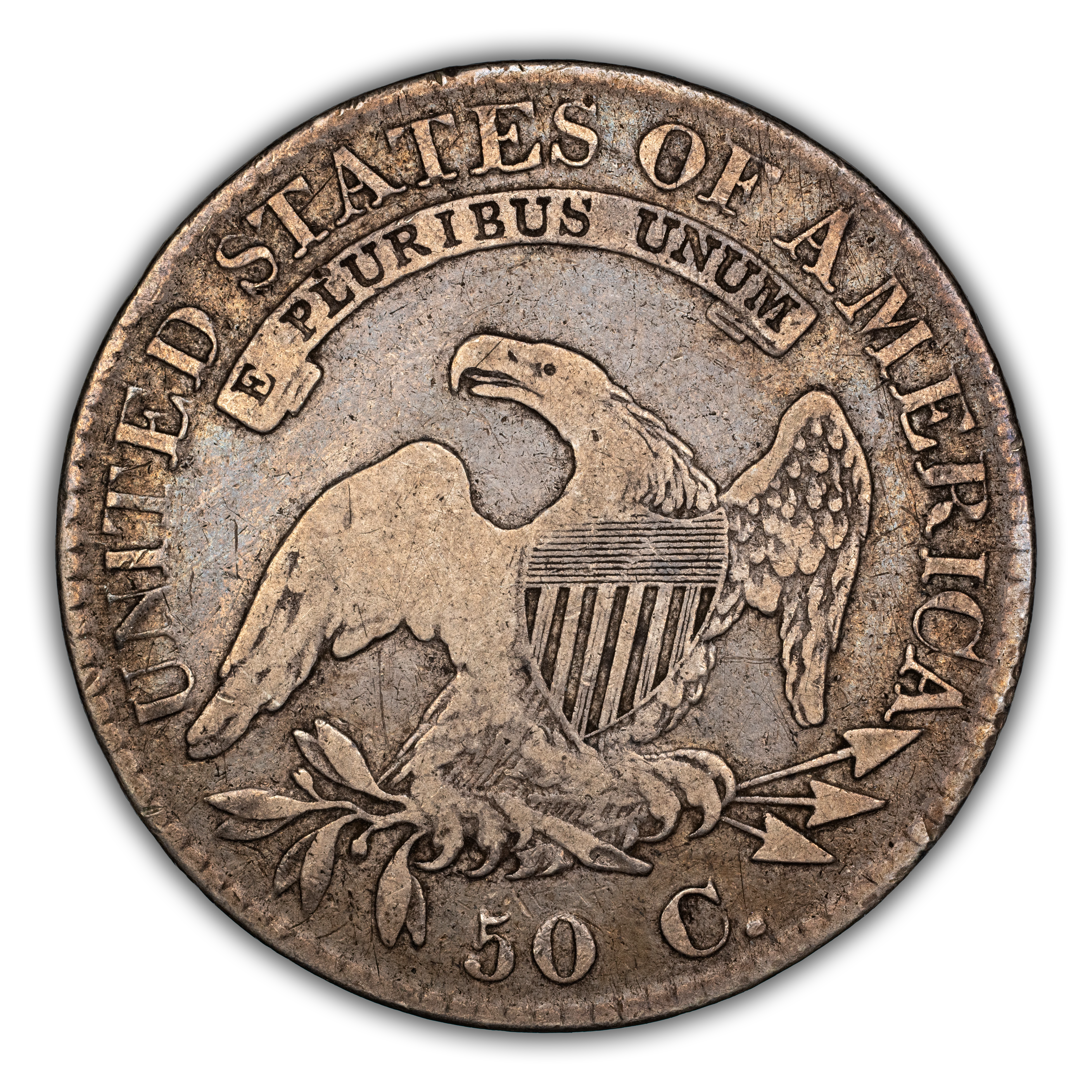1823 50c Ugly 3, O-110a MS thumbnail 7