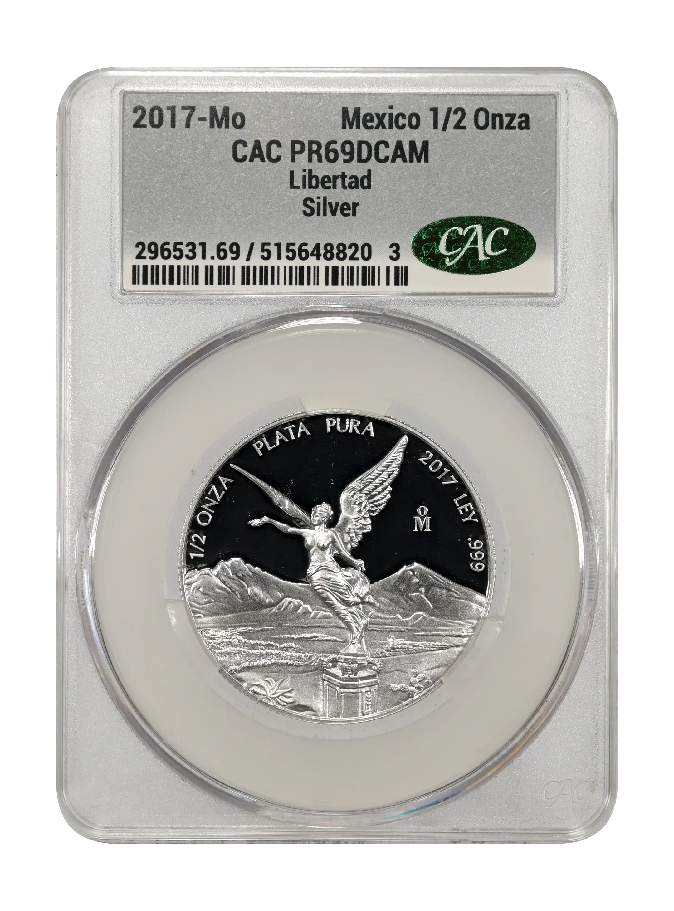 Mexico 2017 Silver 1/2 Onza Libertad, Proof Coin Values & Prices