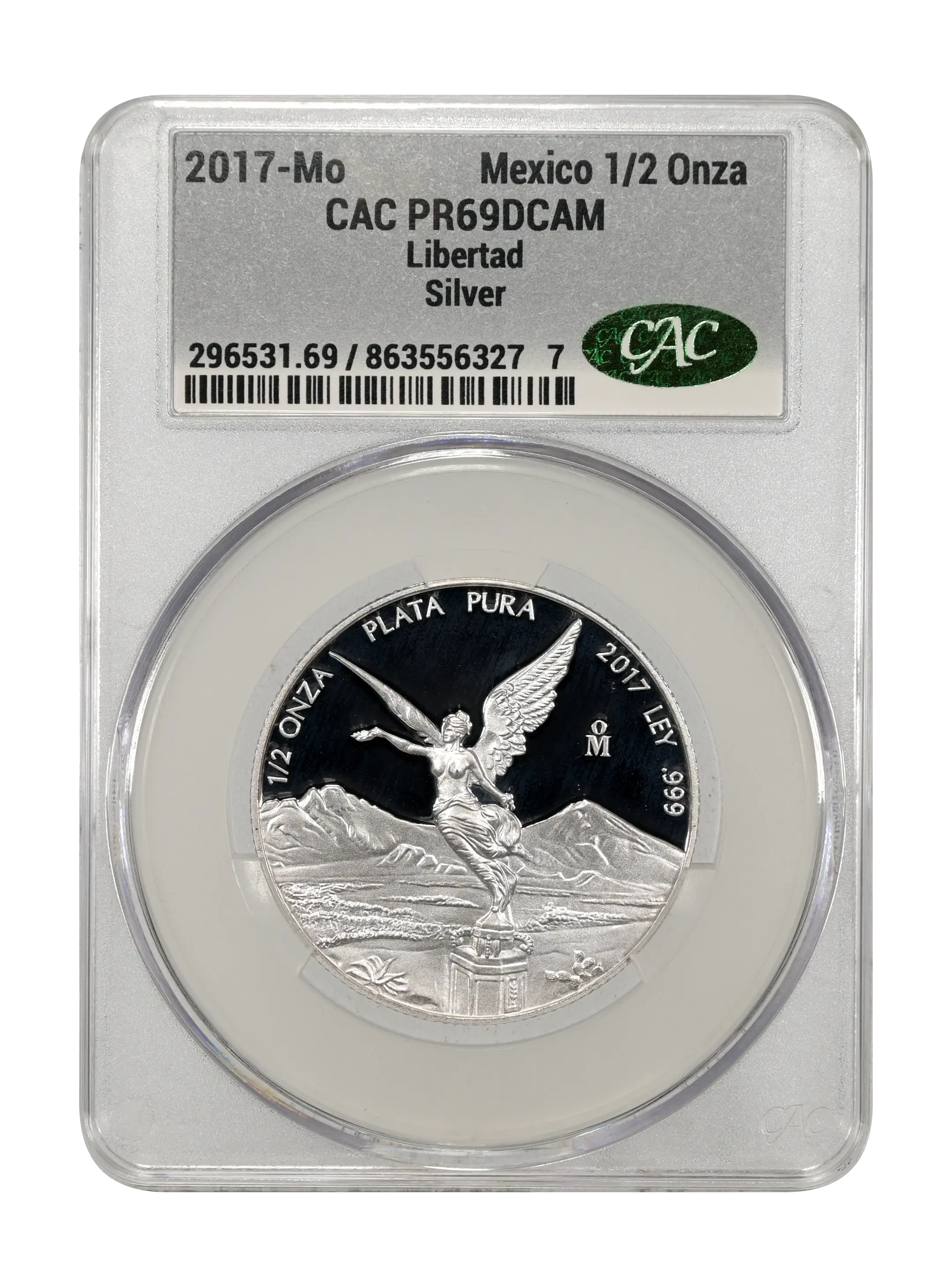 Mexico 1997 Silver 1/2 Onza Libertad, Proof Coin Values & Prices