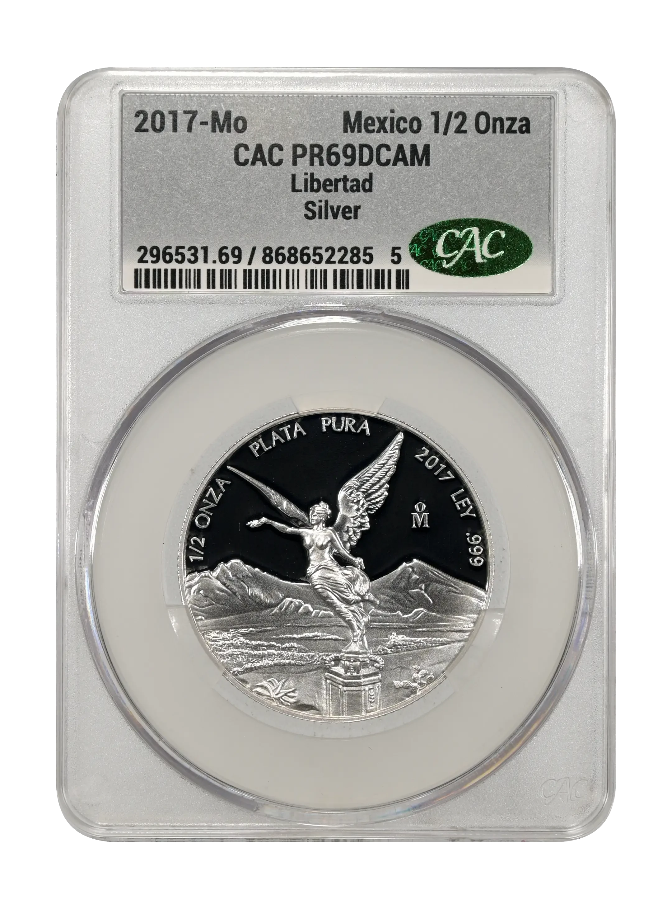 Mexico 2017 Silver 1/2 Onza Libertad, Proof Coin Values & Prices
