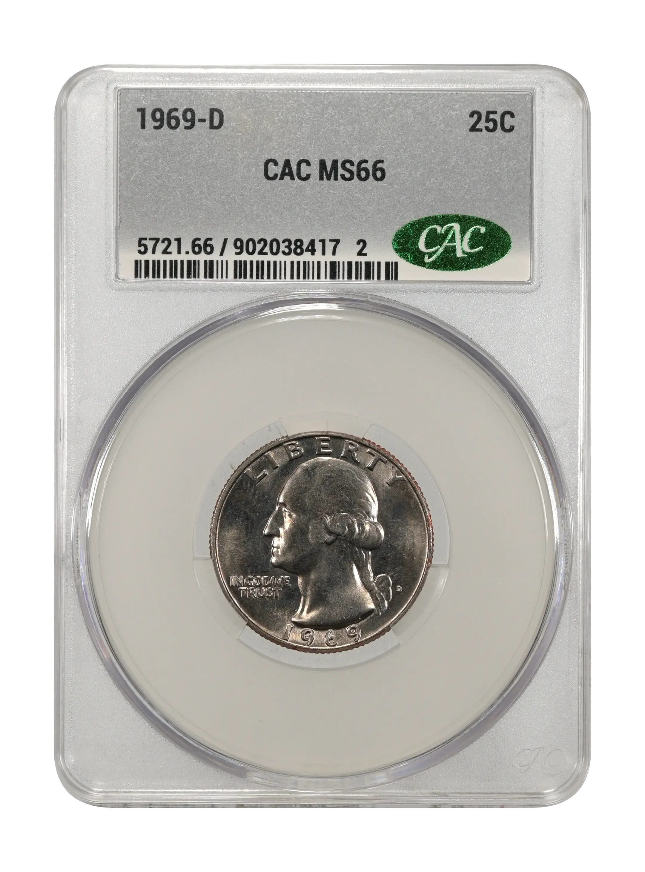 1969-D 25c MS66 CAC thumbnail 21