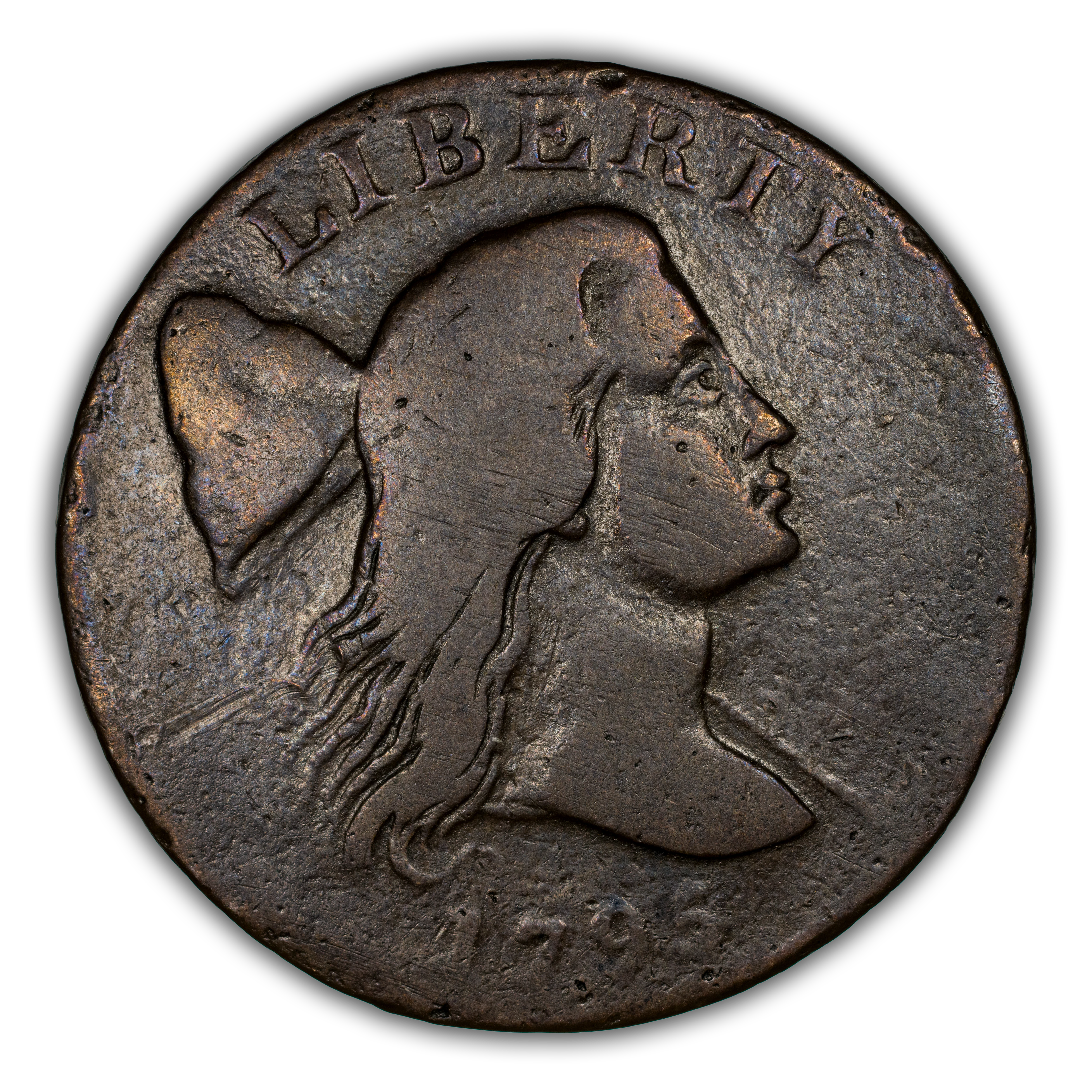 1795 1c Jefferson Head, Plain Edge MS BN