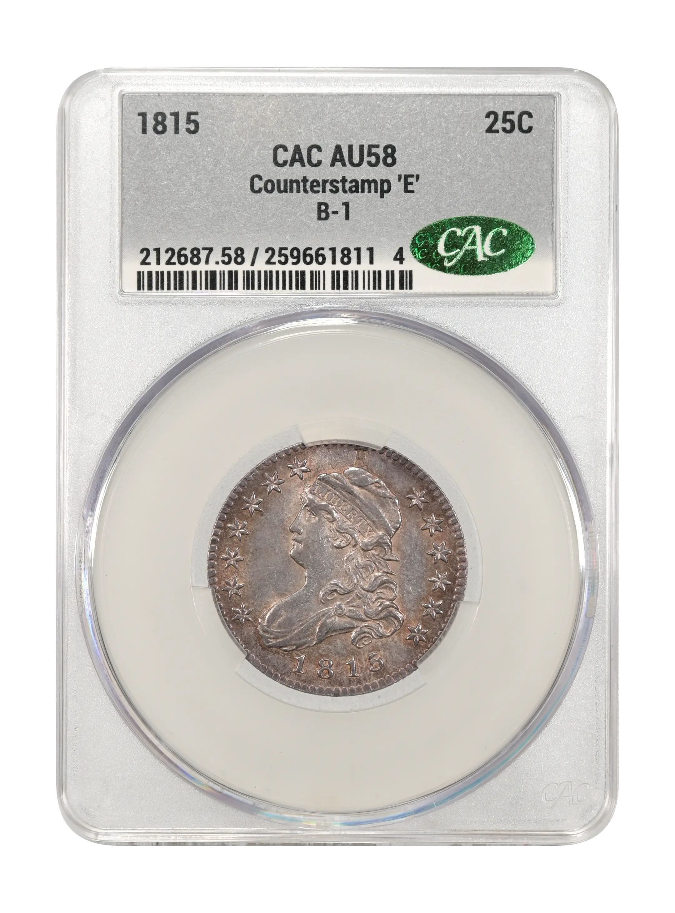 1815 25c Counterstamp 'E', B-1 MS thumbnail 4