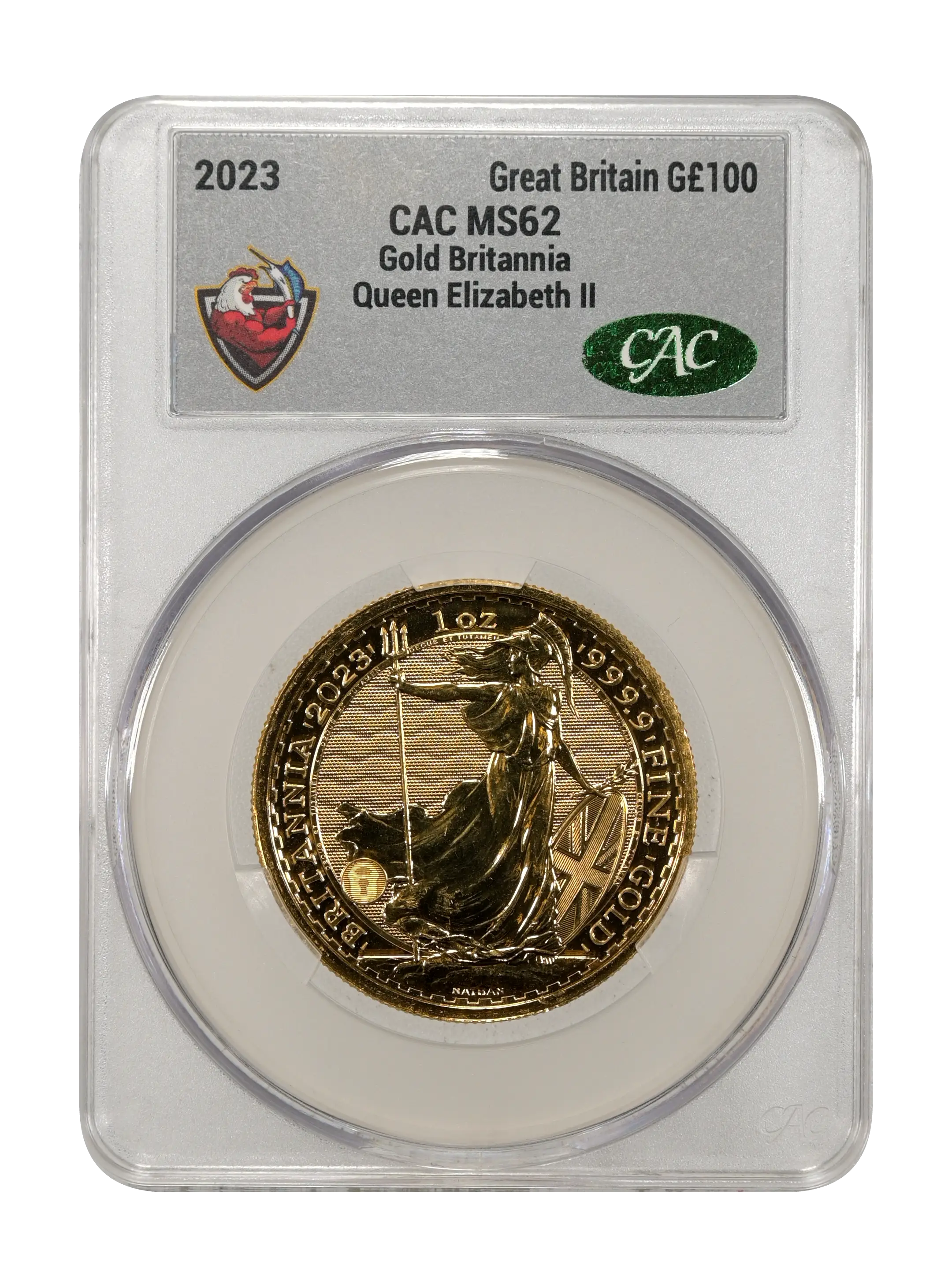2023 G£100 1oz Gold, Britannia, Elizabeth II MS