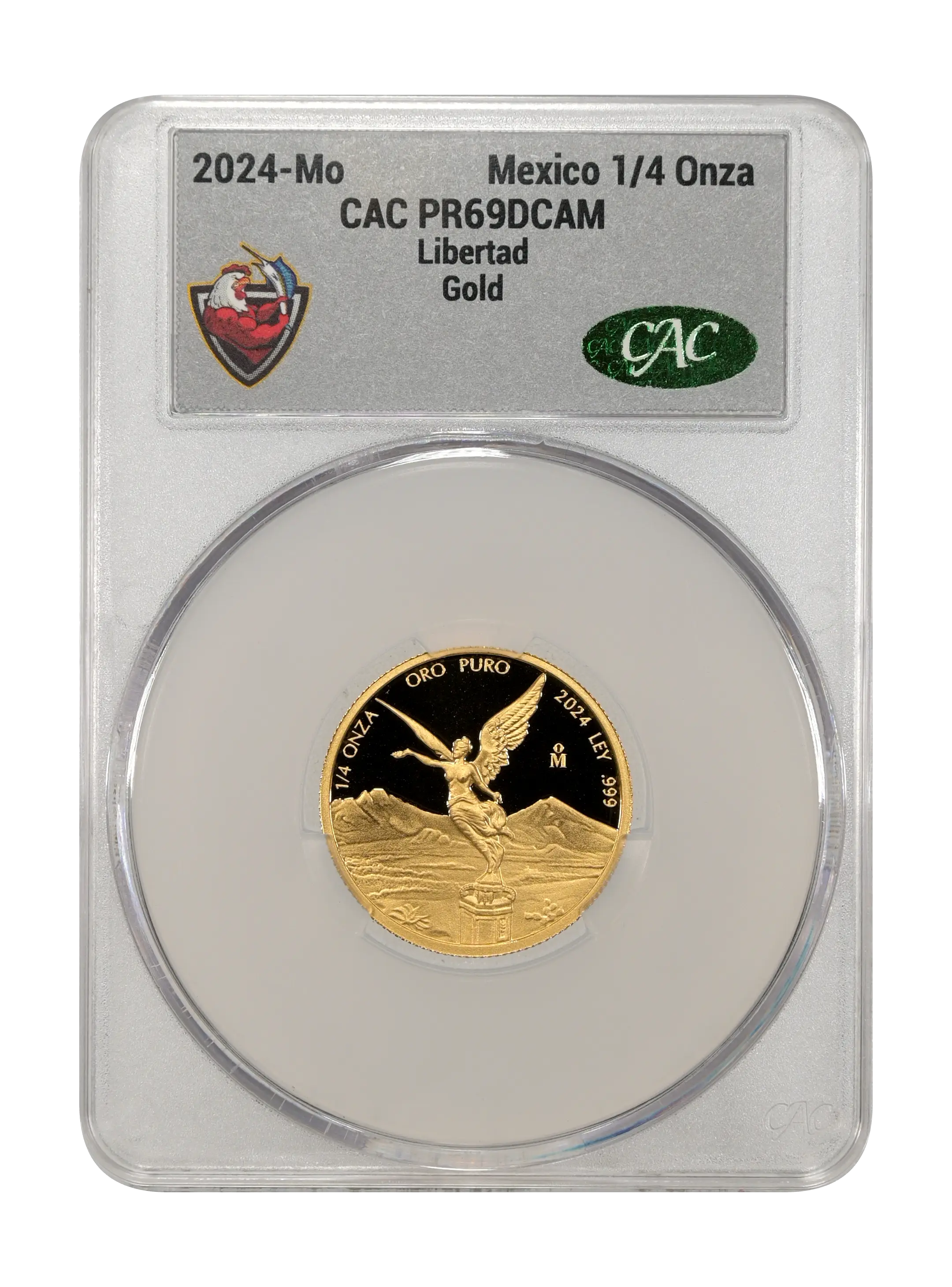 2024-Mo 1/4 Onza Libertad, Gold PR DCAM