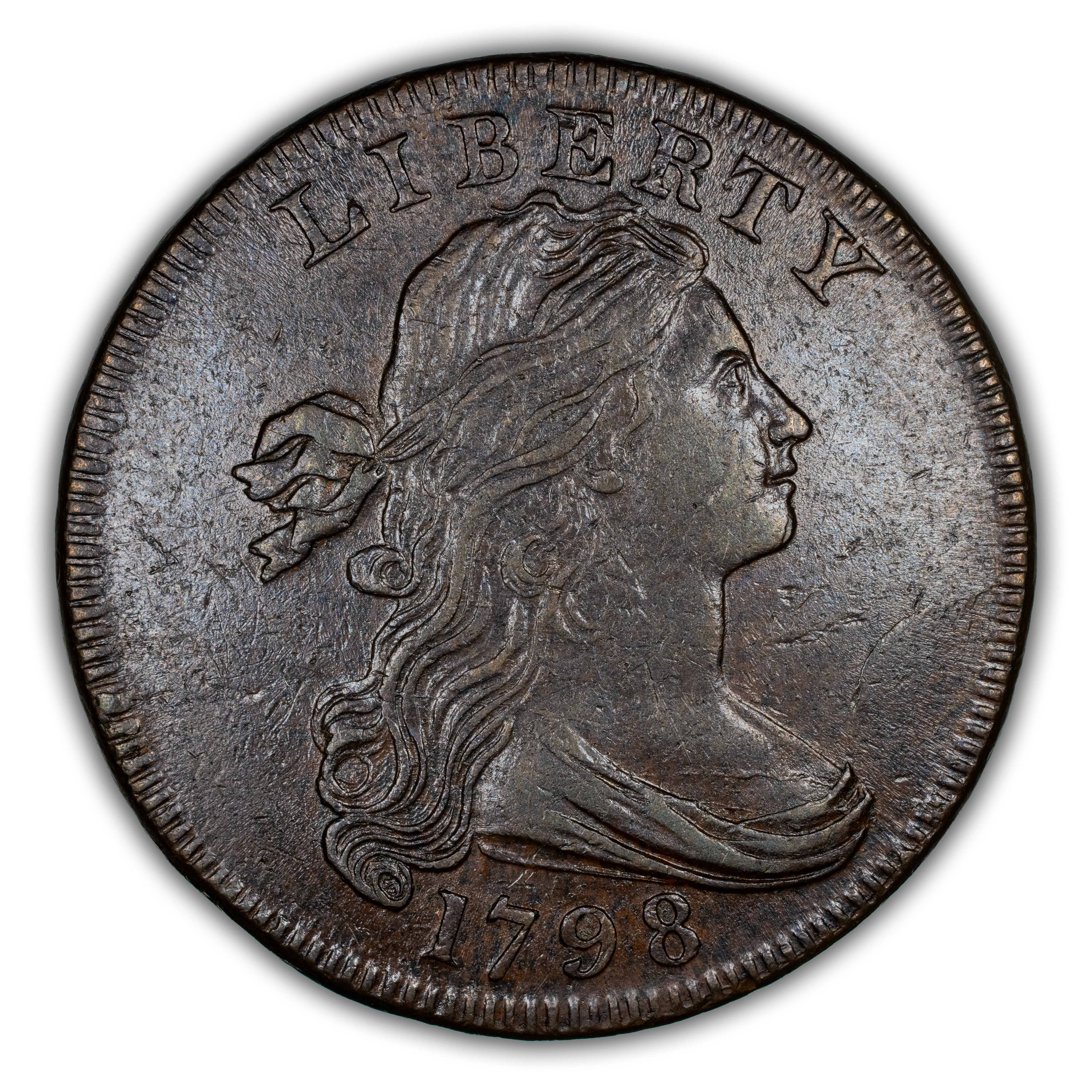 1798 1c 1st Hair Style, S-161 MS BN