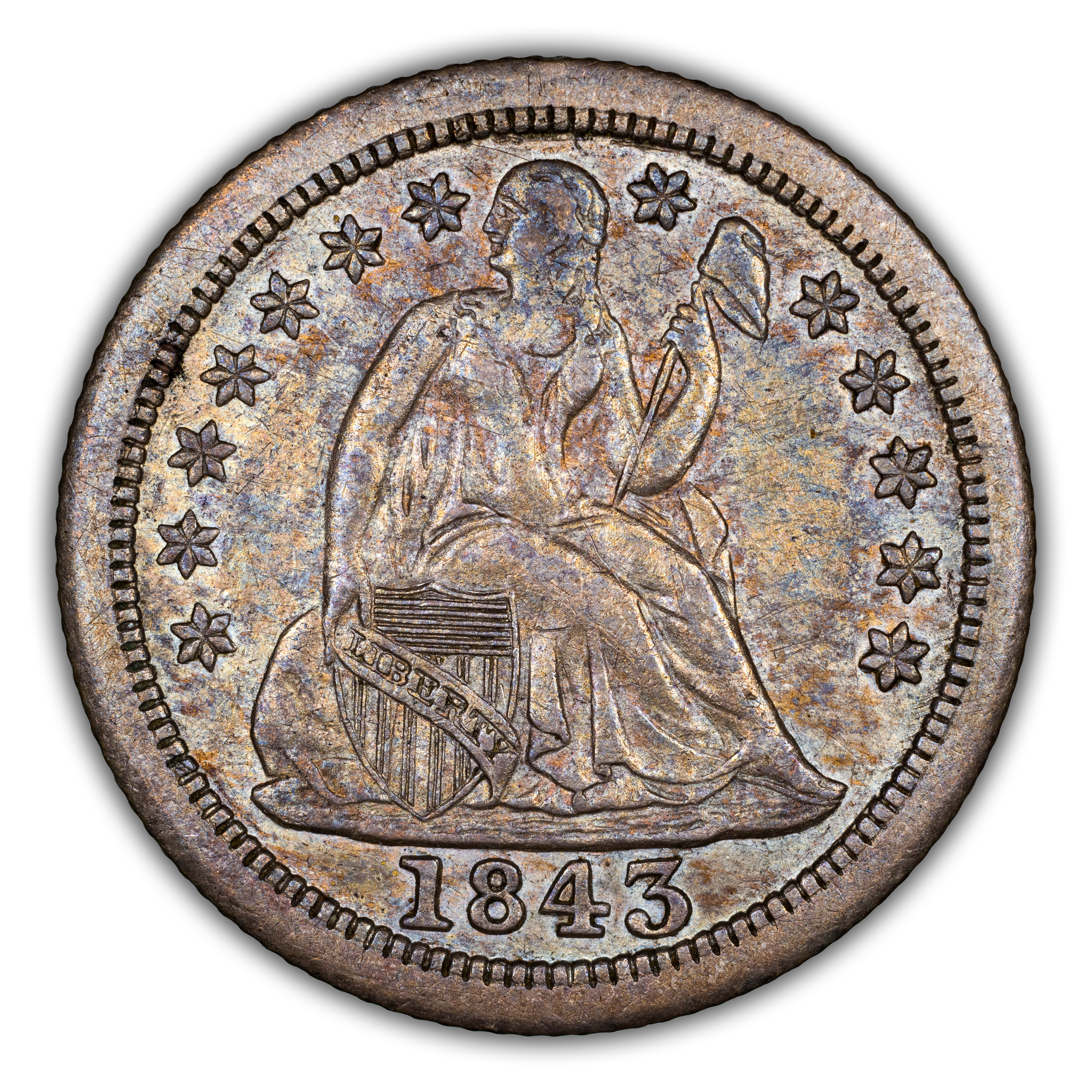 1843-O 10c MS
