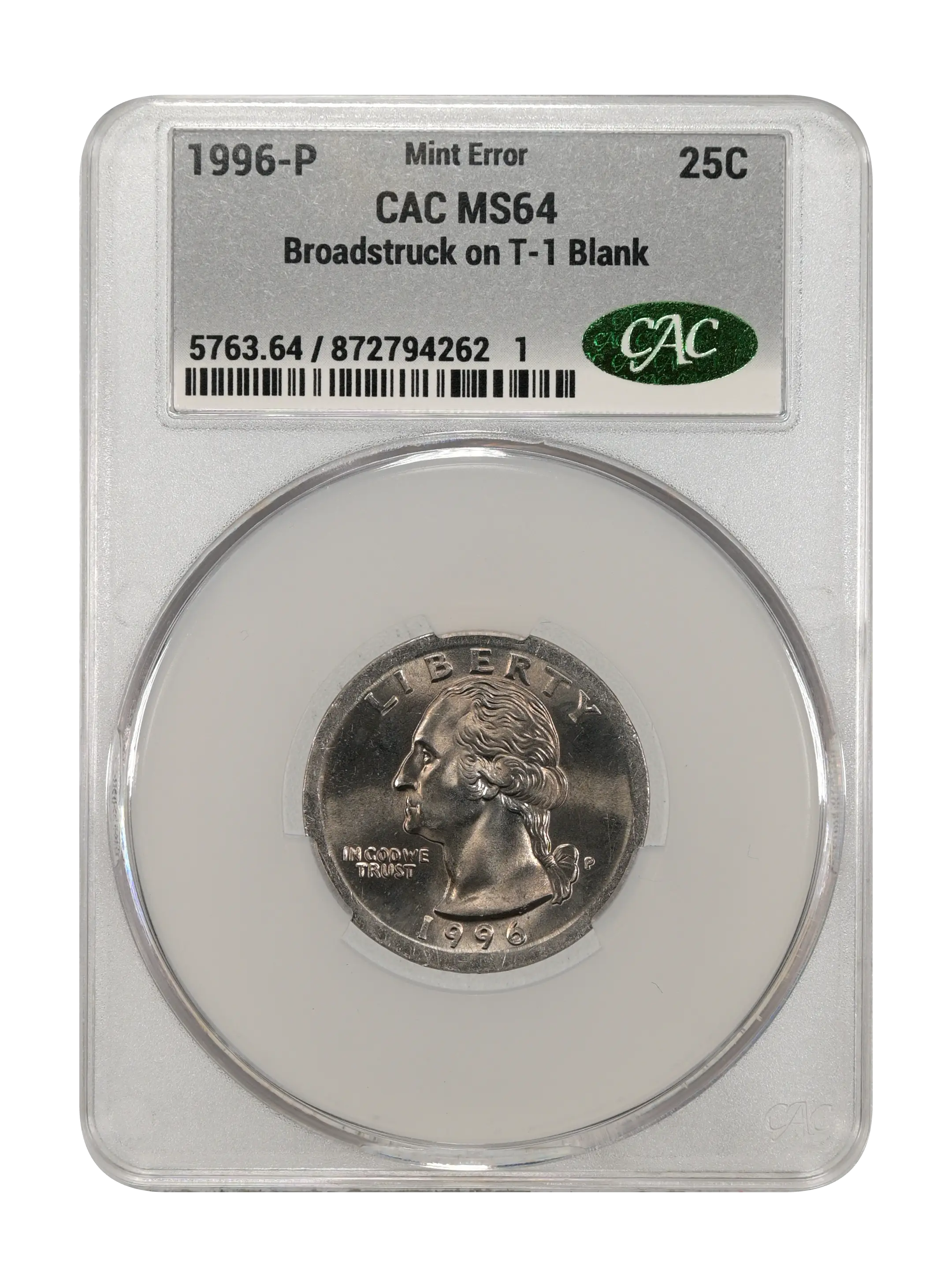 1996-P 25c MS68 CAC thumbnail 24