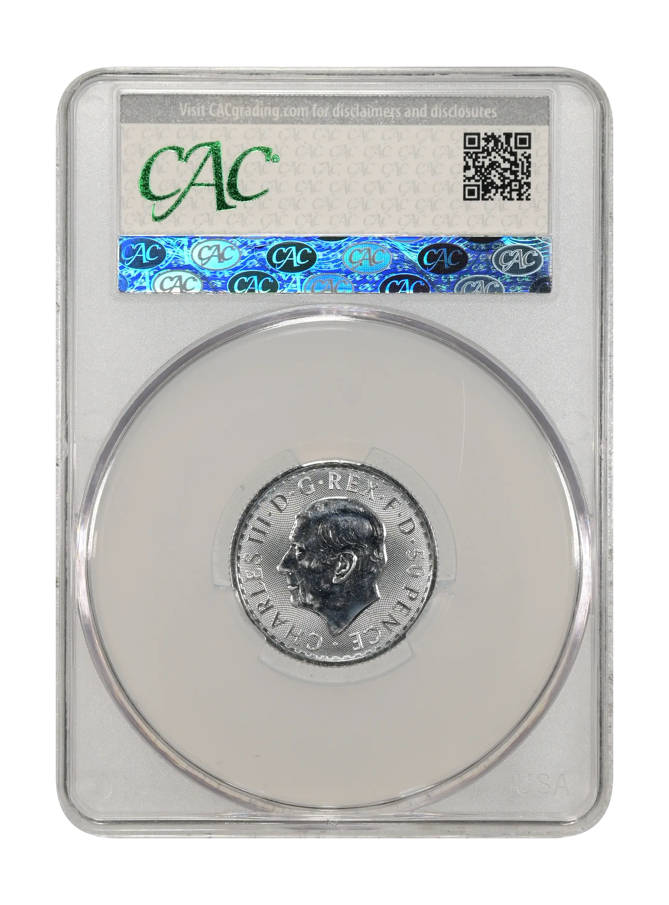 2023 S50P 1/4oz Silver, Britannia, Charles Effigy MS
