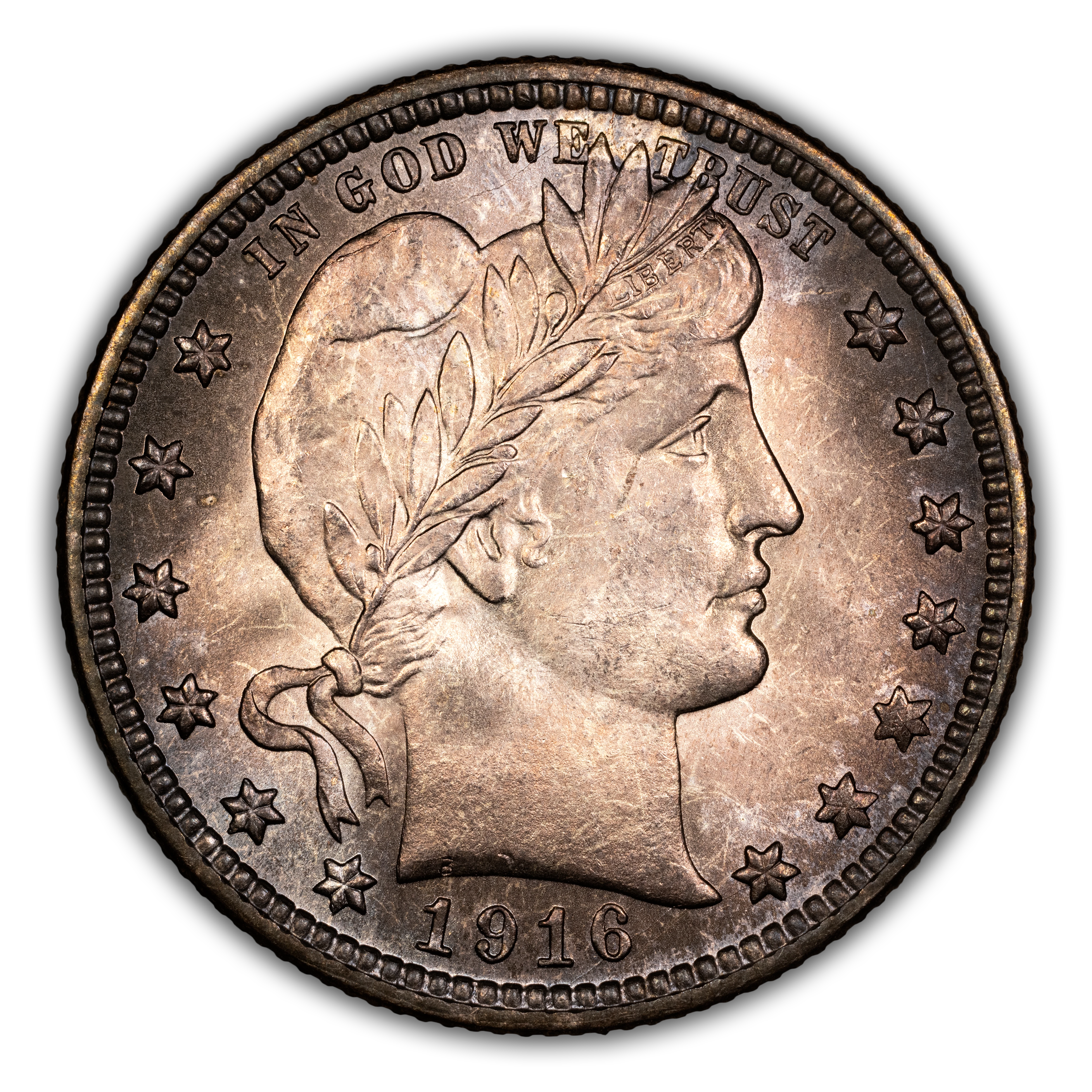1916-D 25c Barber MS thumbnail 3
