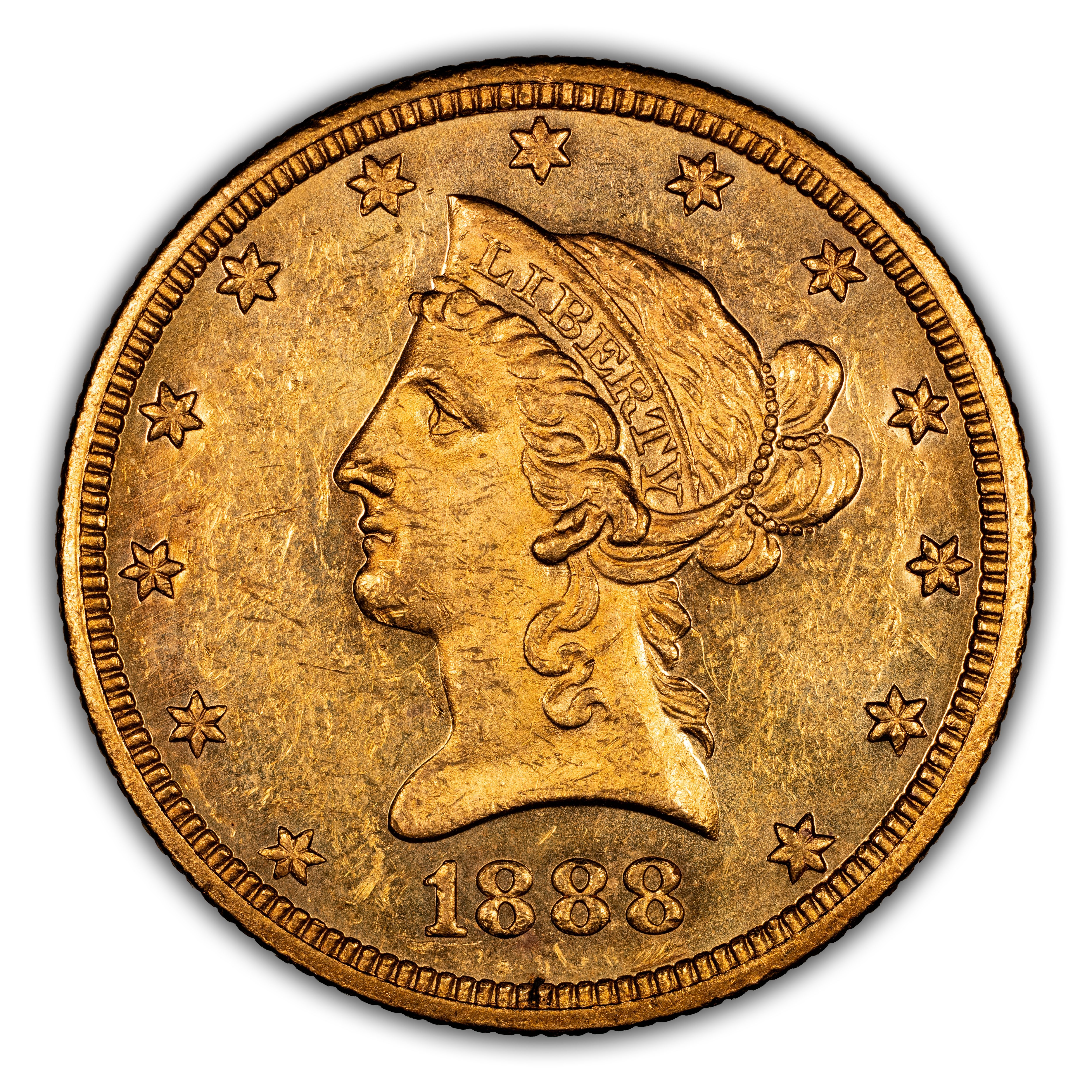 1888-O $10 MS PL