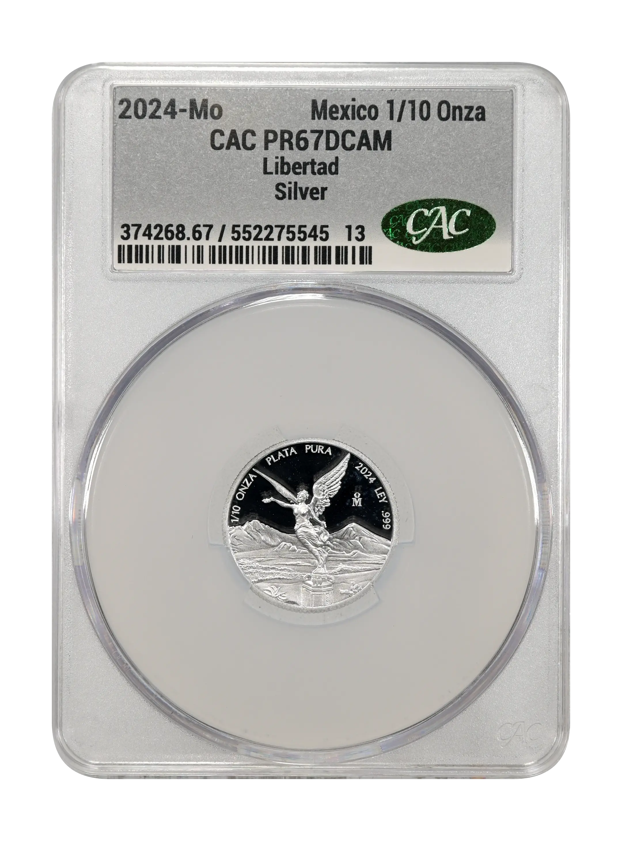 2024-Mo 1/10 Onza Libertad, Silver PR DCAM