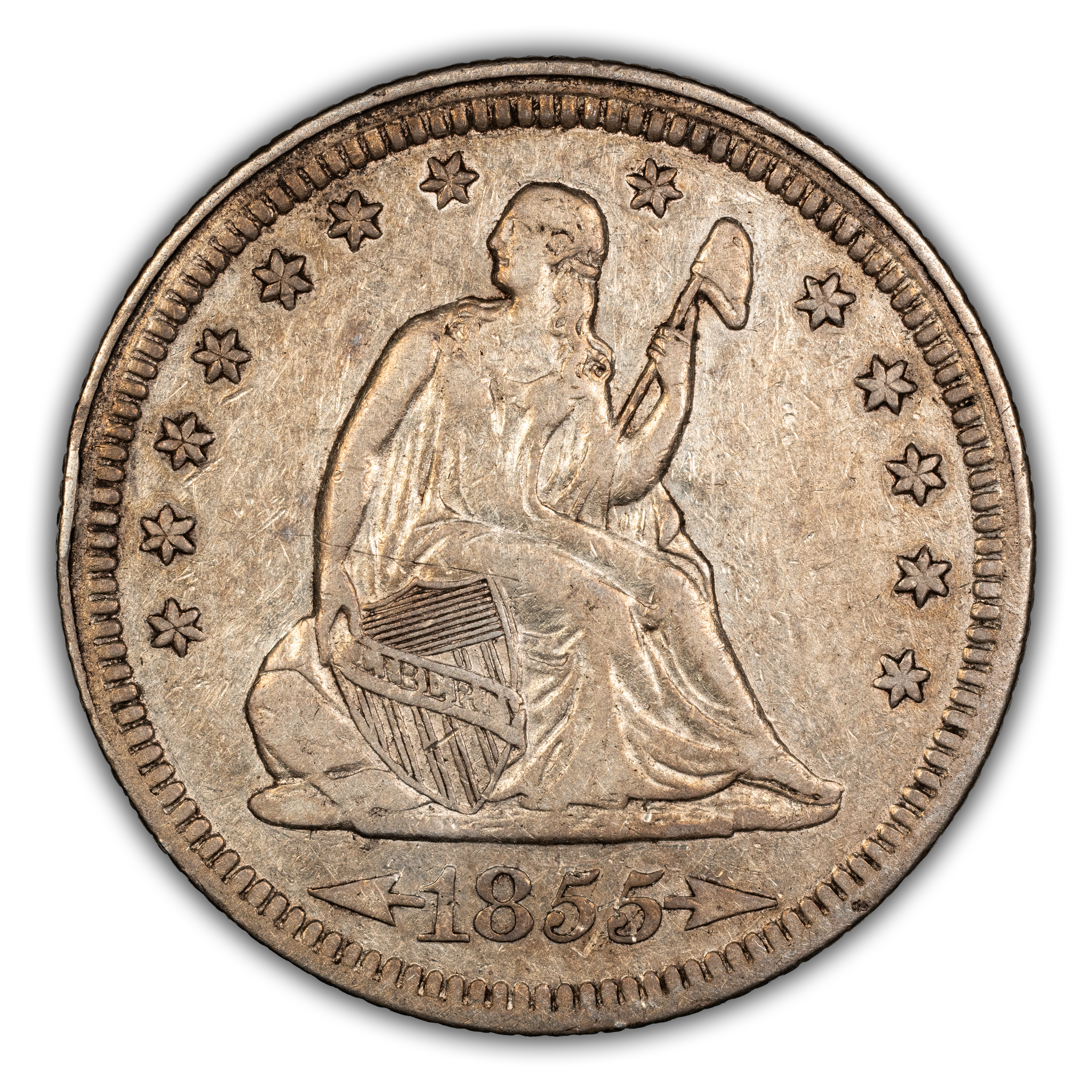 1855 25c Arrows MS