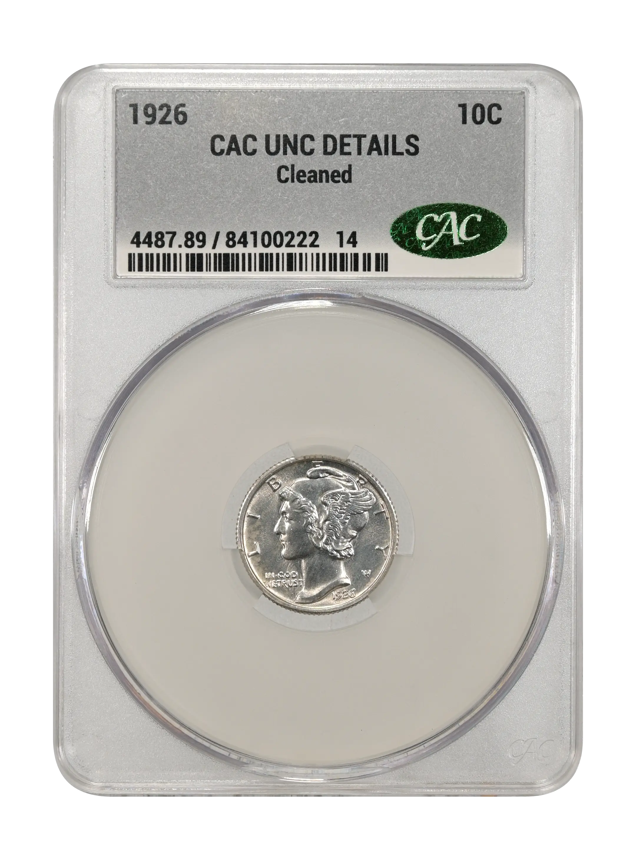 1926 10c MS60 CAC thumbnail 22