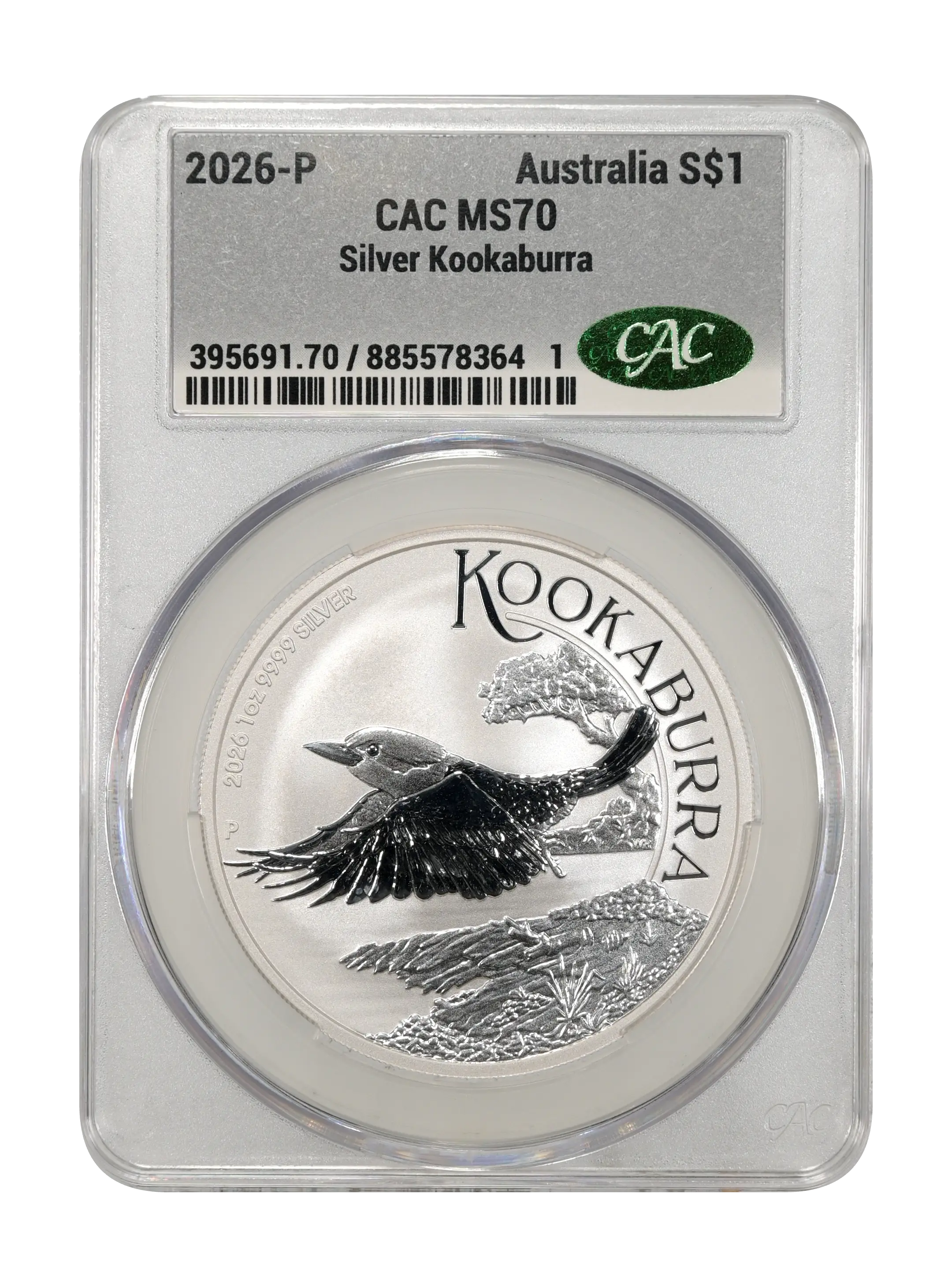 2026-P S$1 1oz Silver, Kookaburra MS thumbnail 3