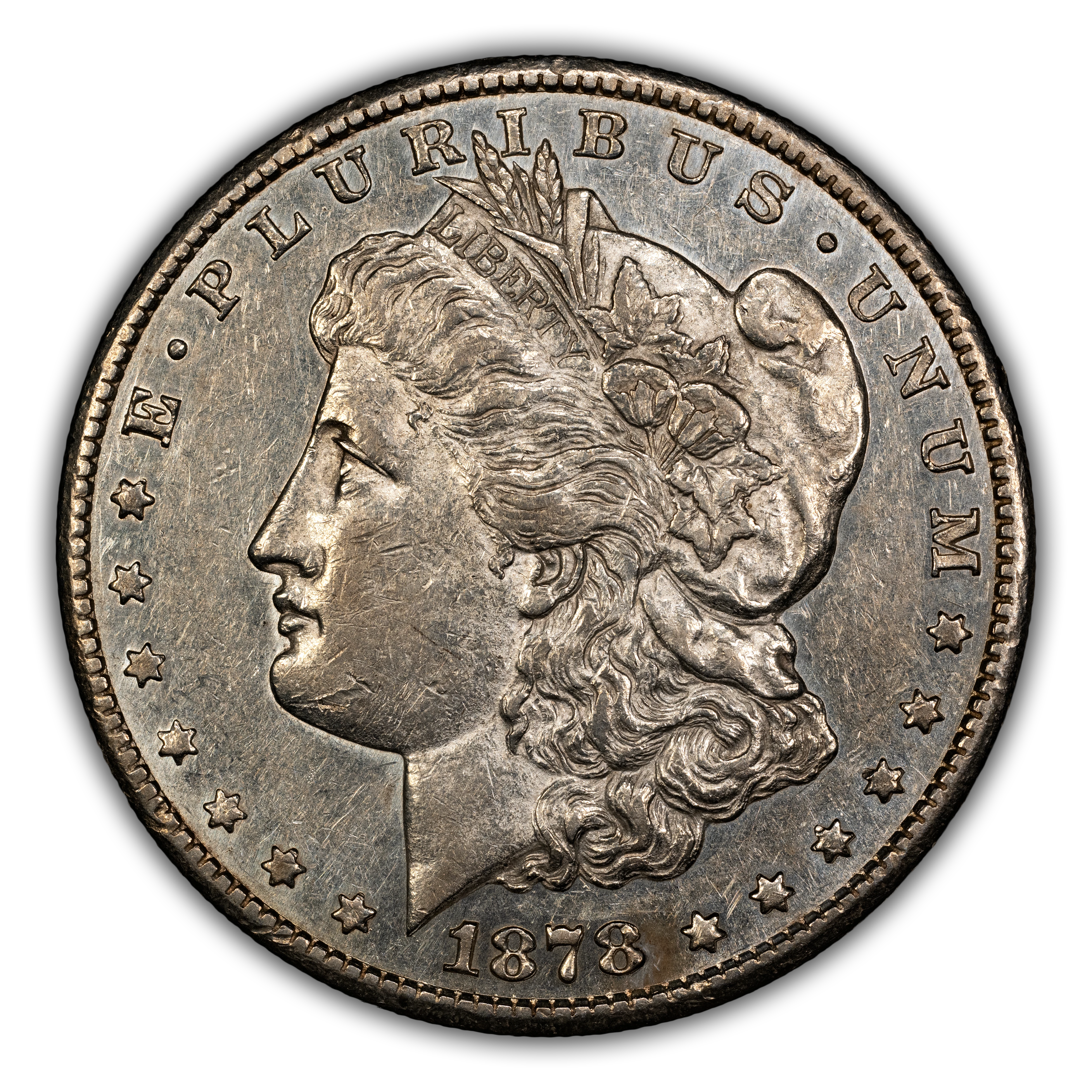 1878-CC $1 Doubled Leaves, VAM-6 MS