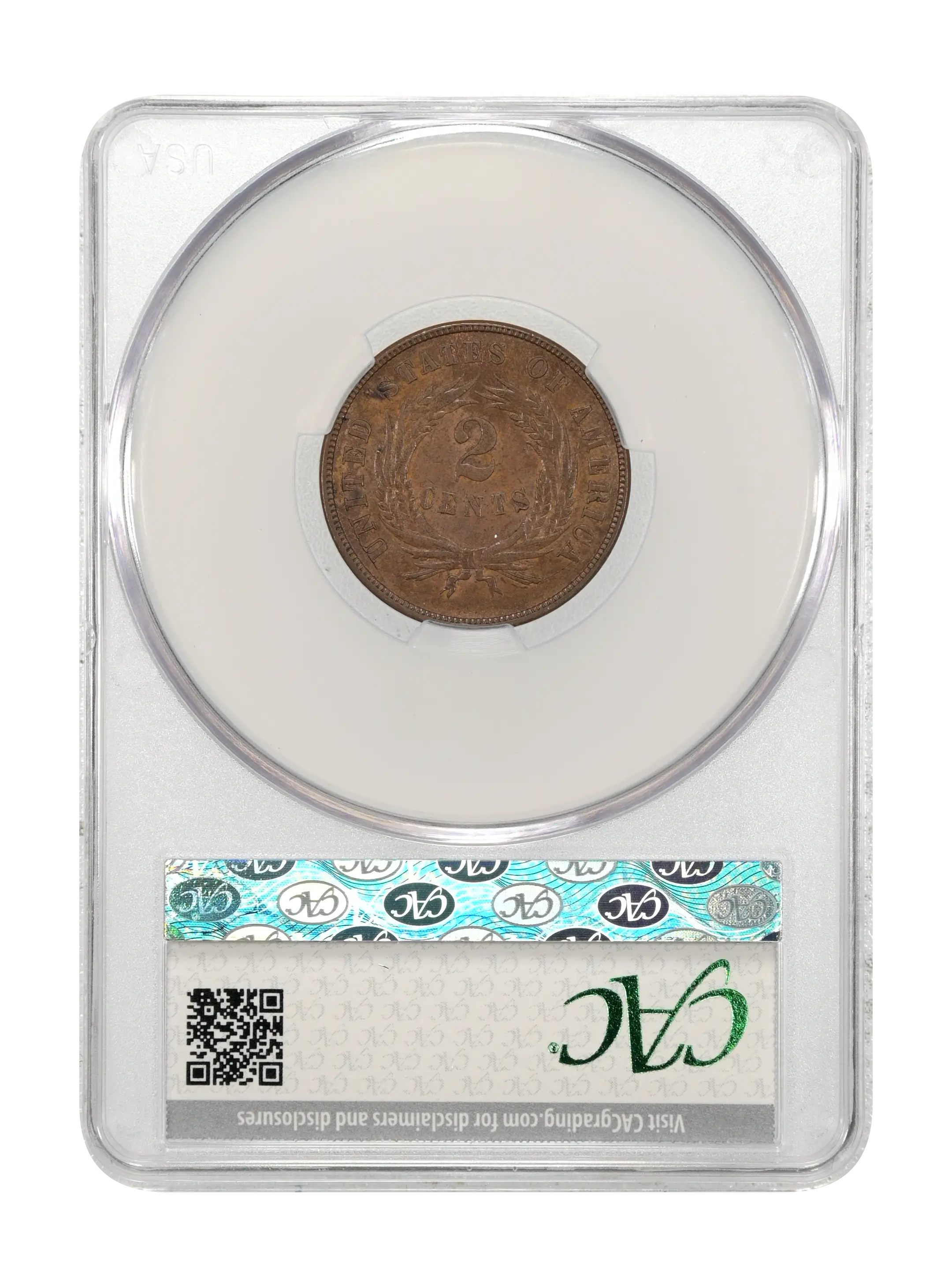 1872 2c Doubled Die Obverse , FS-101 MS BN thumbnail 10