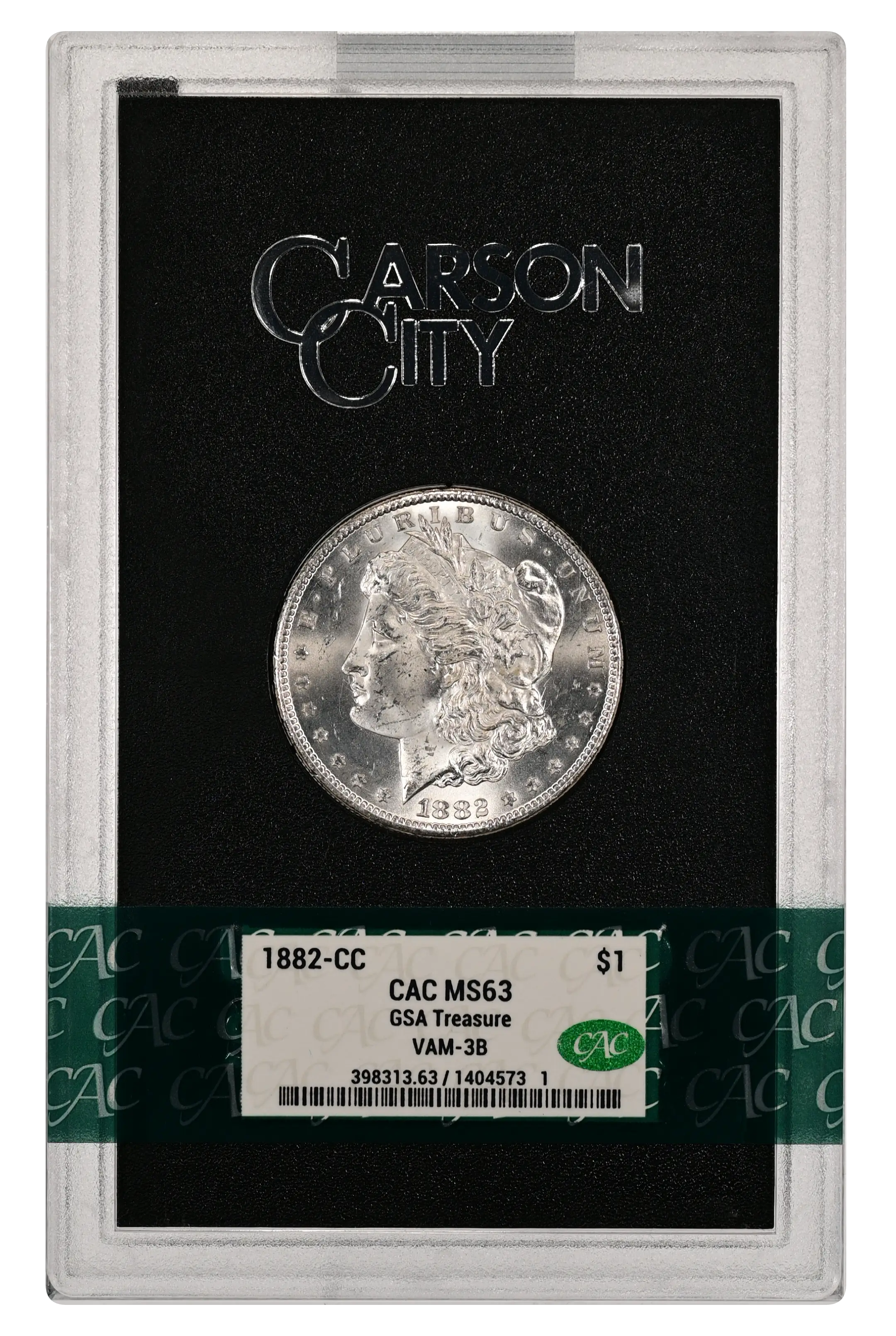 1882-CC $1  GSA Hoard, Clashed Dies, VAM-3B MS thumbnail 5