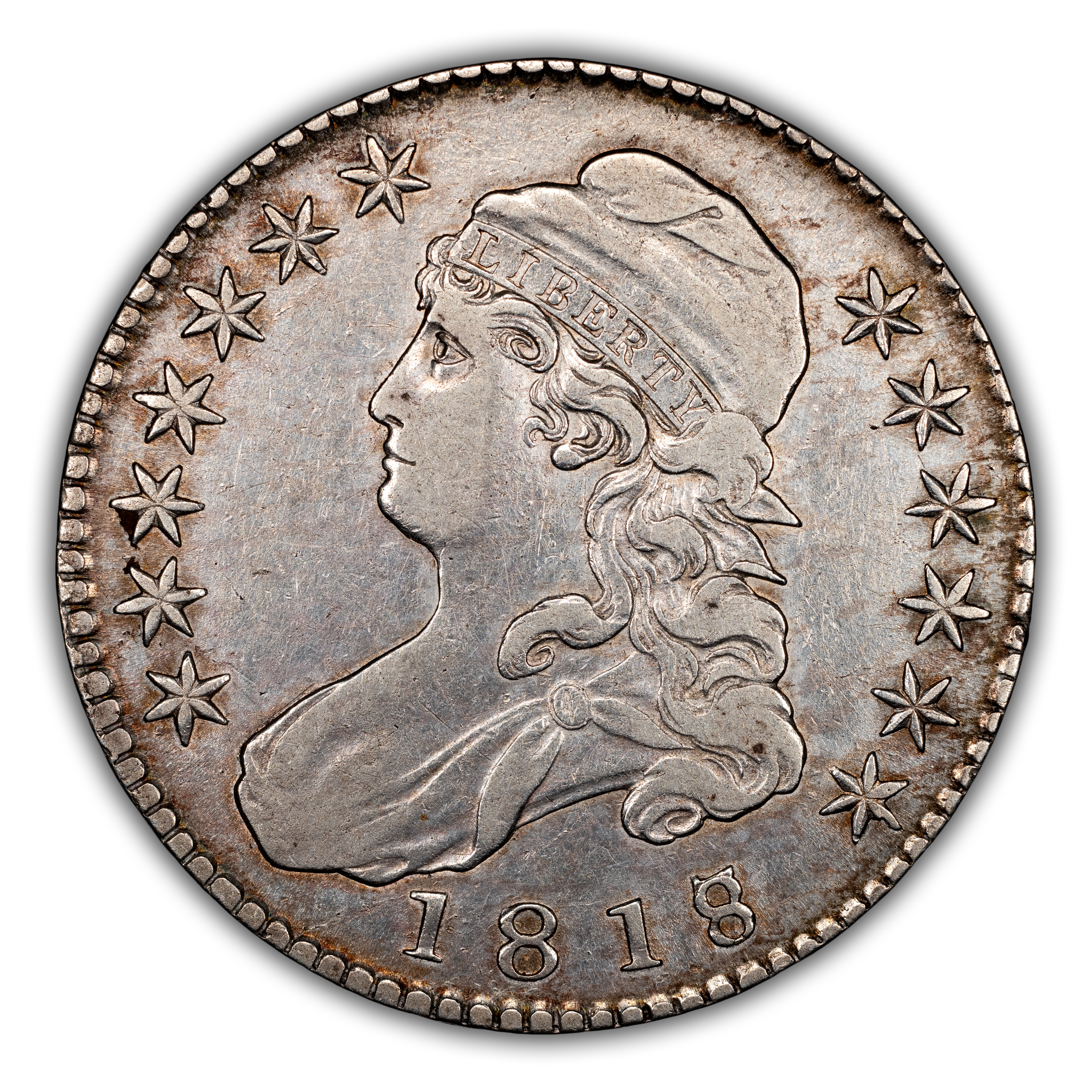 1818/7 50c Large 8, O-101 MS