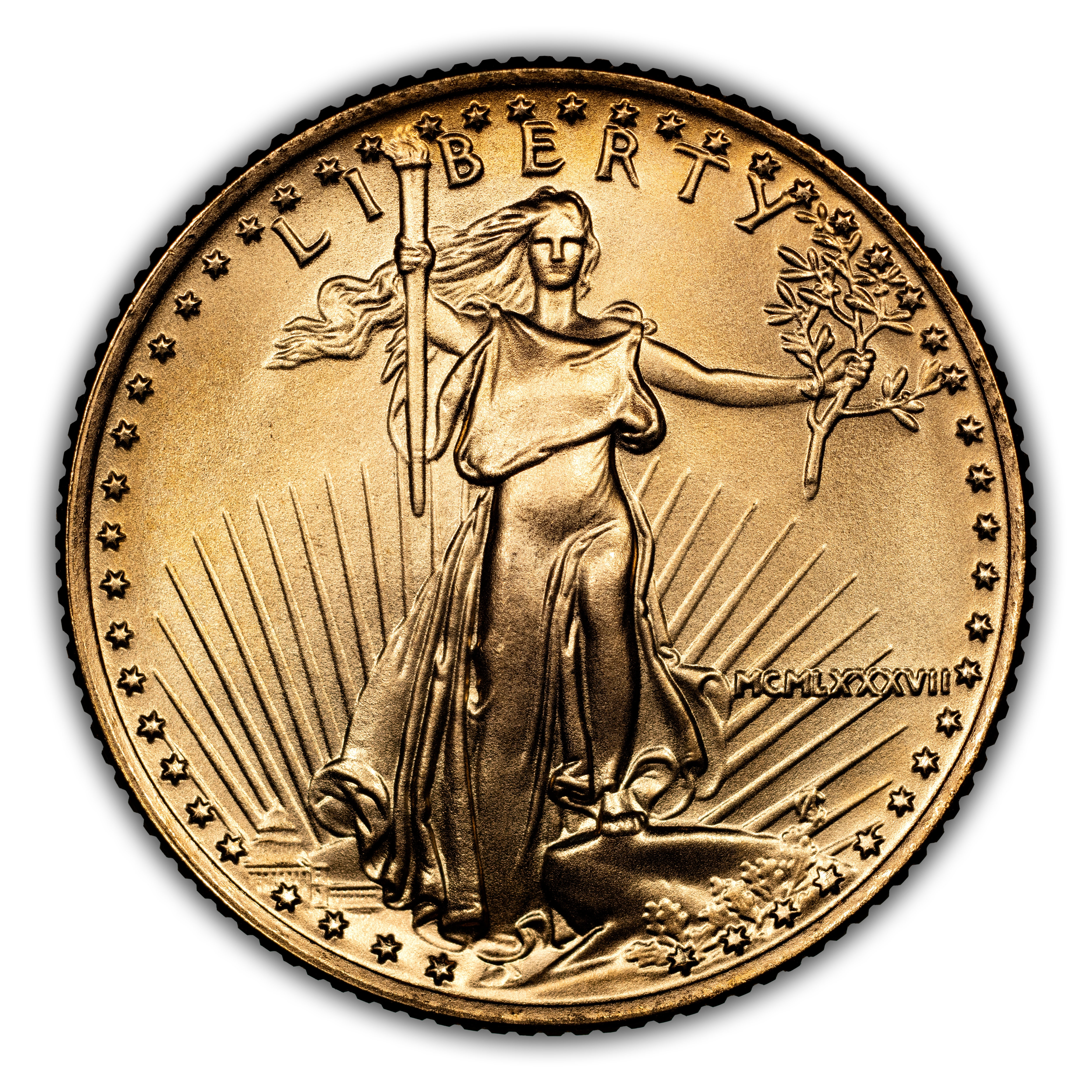 1987 $10 Gold Eagle MS