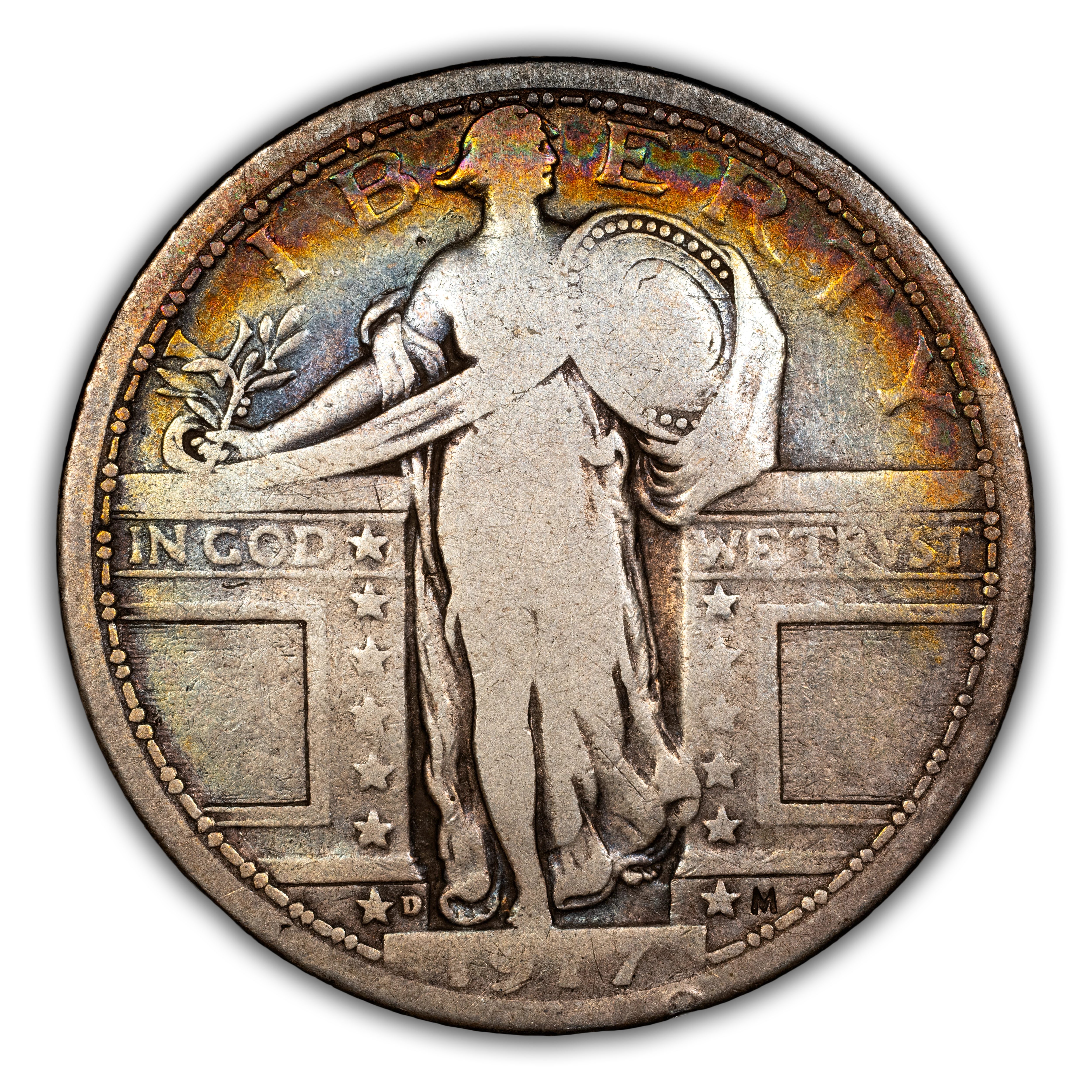 1917-D 25c Type 1 MS thumbnail 2