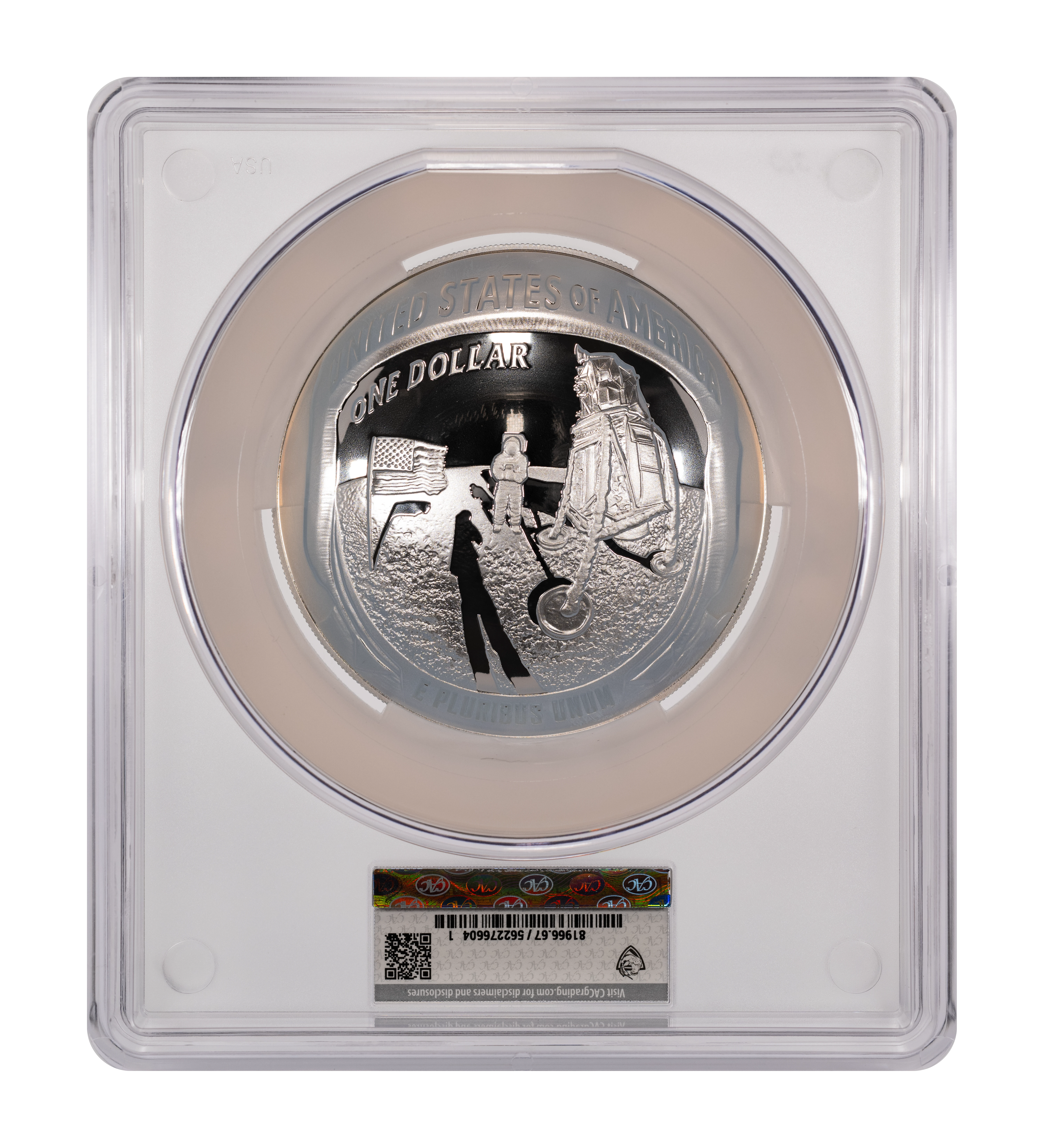 2019-P S$1 Apollo 11 50th Anniversary, 5 ounce PR DCAM thumbnail 15