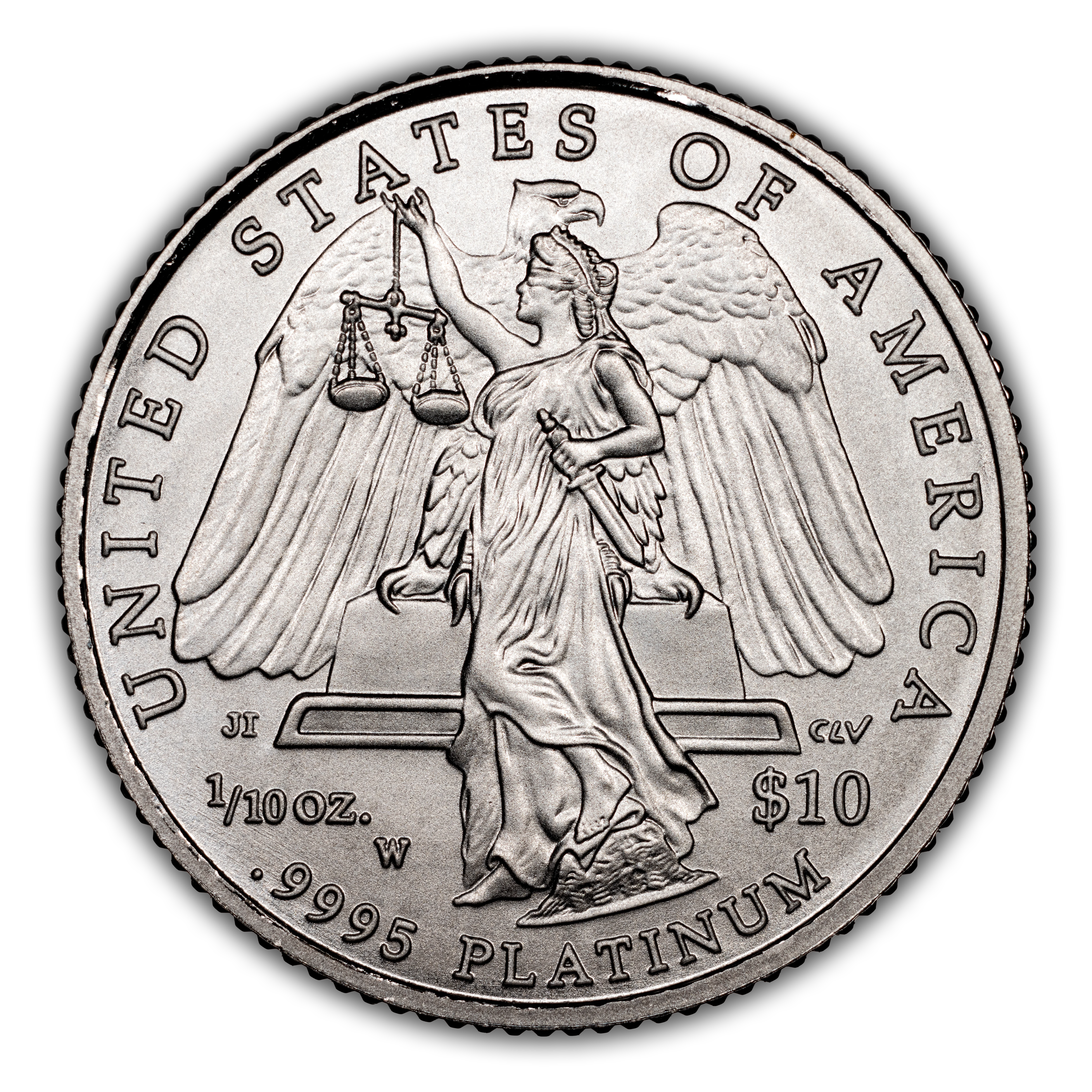 2008-W $10  Platinum Eagle, Burnished MS thumbnail 5
