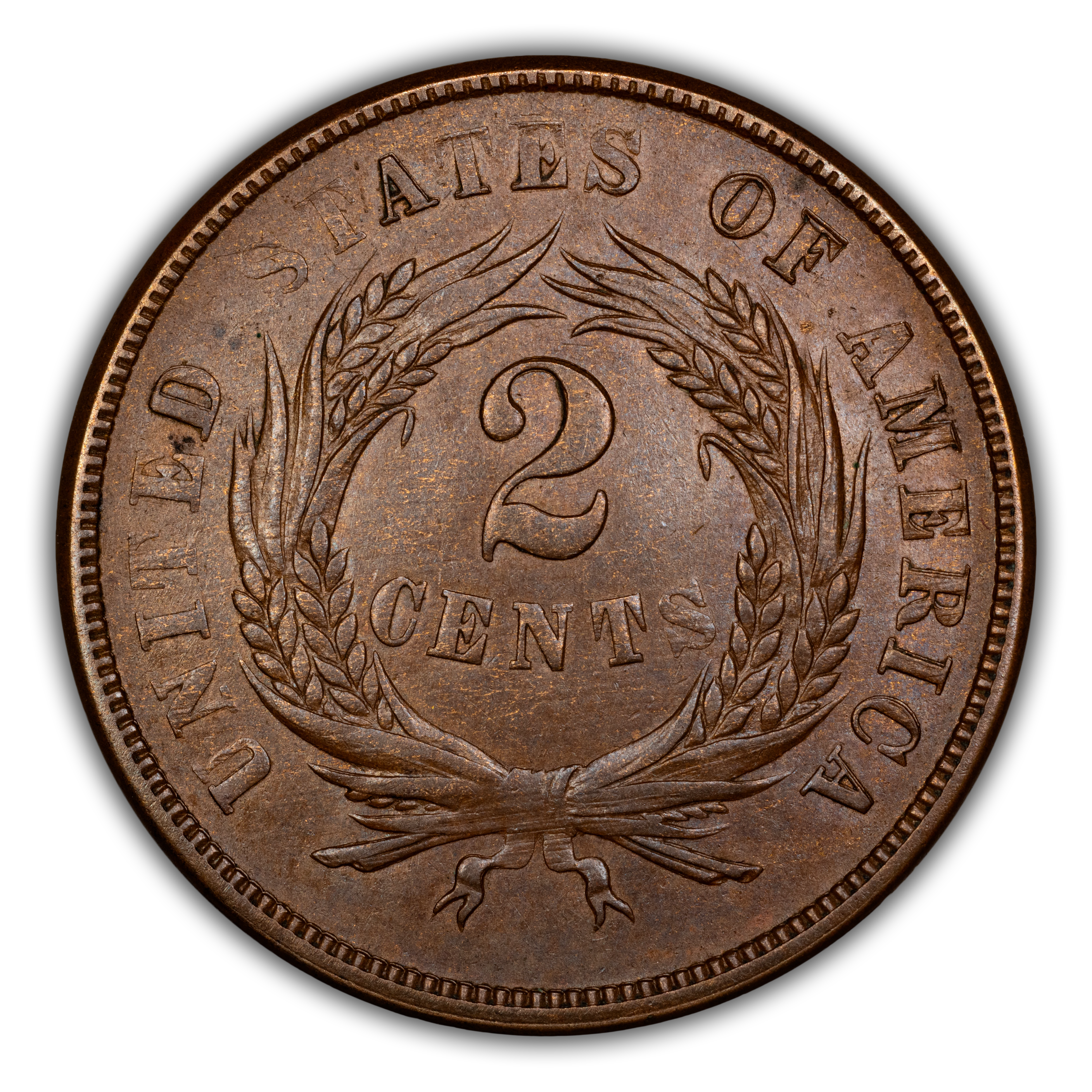 1867 2c Doubled Die Obverse  MS BN VF35 BN CAC thumbnail 22