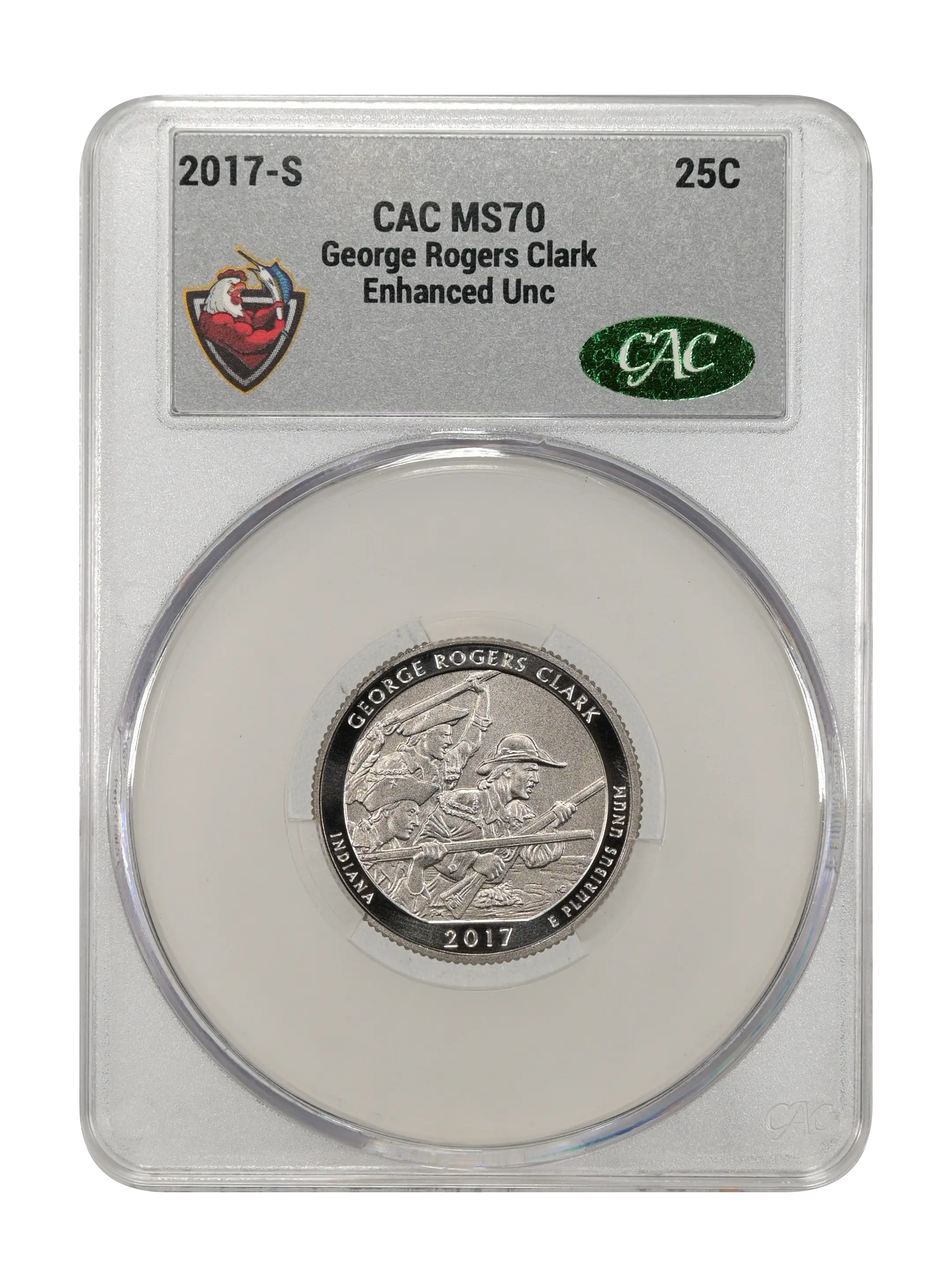 2017-S 25c George Rogers Clark, Enhanced Unc MS