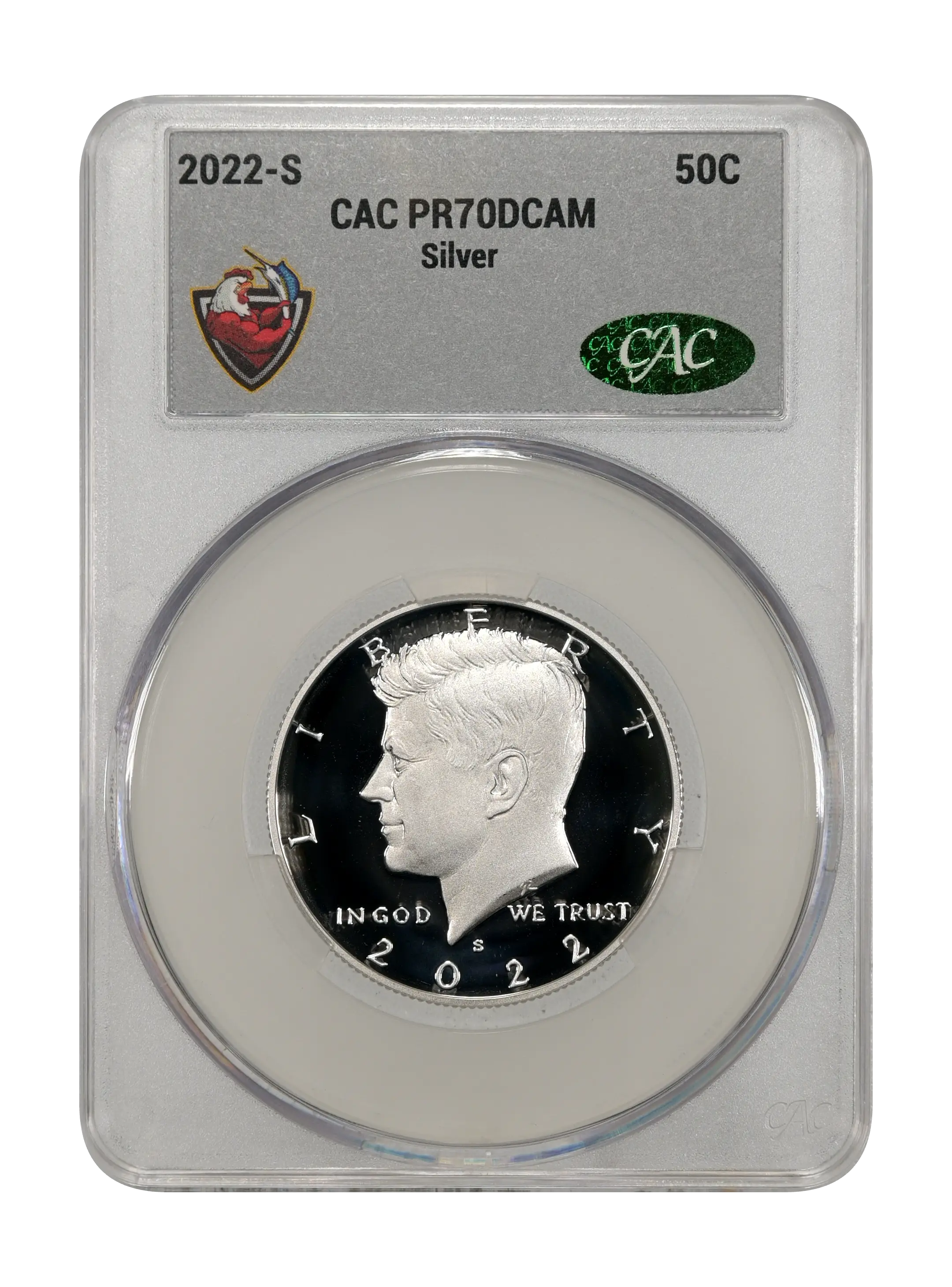2022-S 50c Silver PR DCAM thumbnail 4