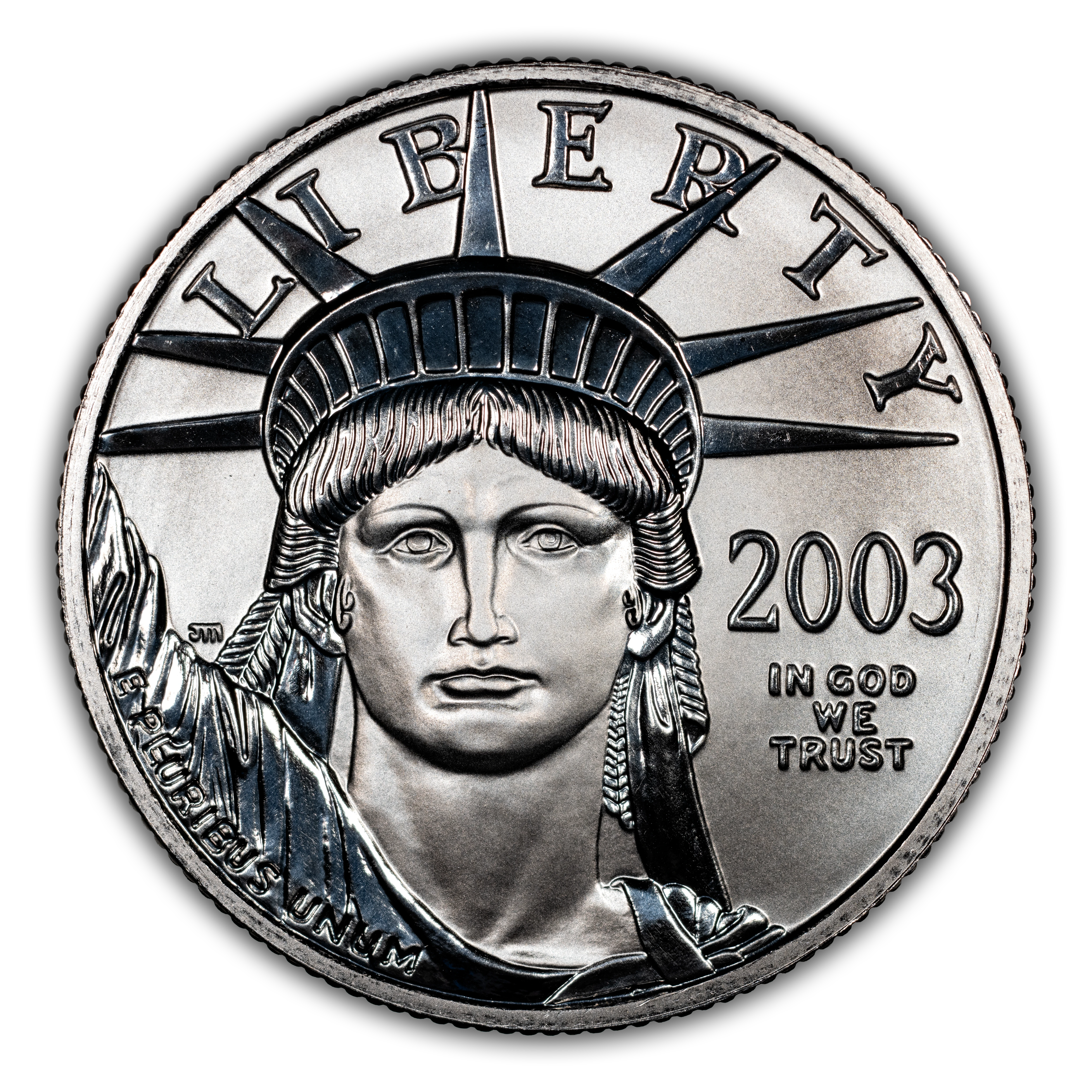 2003 P$50 Platinum Eagle MS