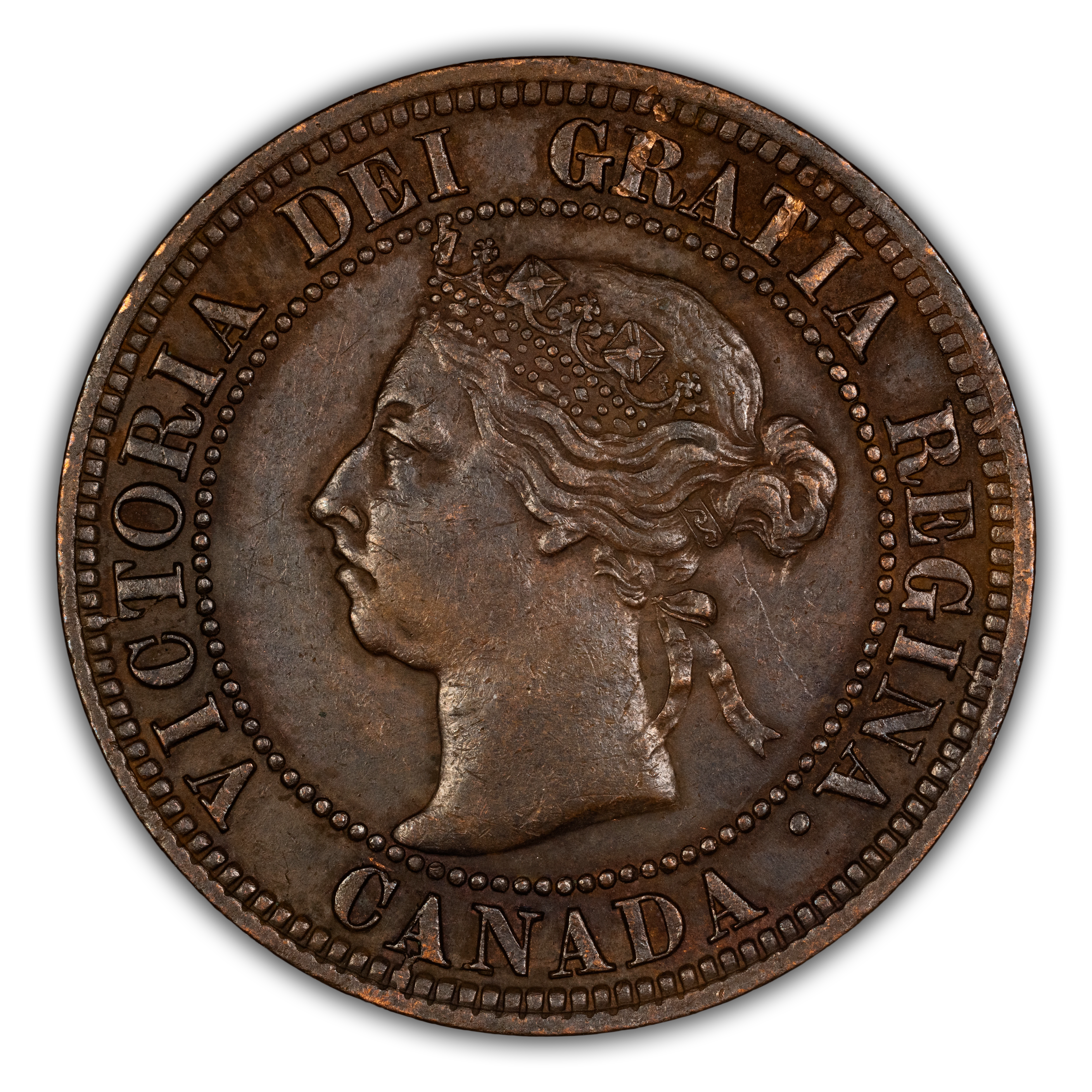 1891 1c Small Date, Small Leaves, Obverse 3a MS BN