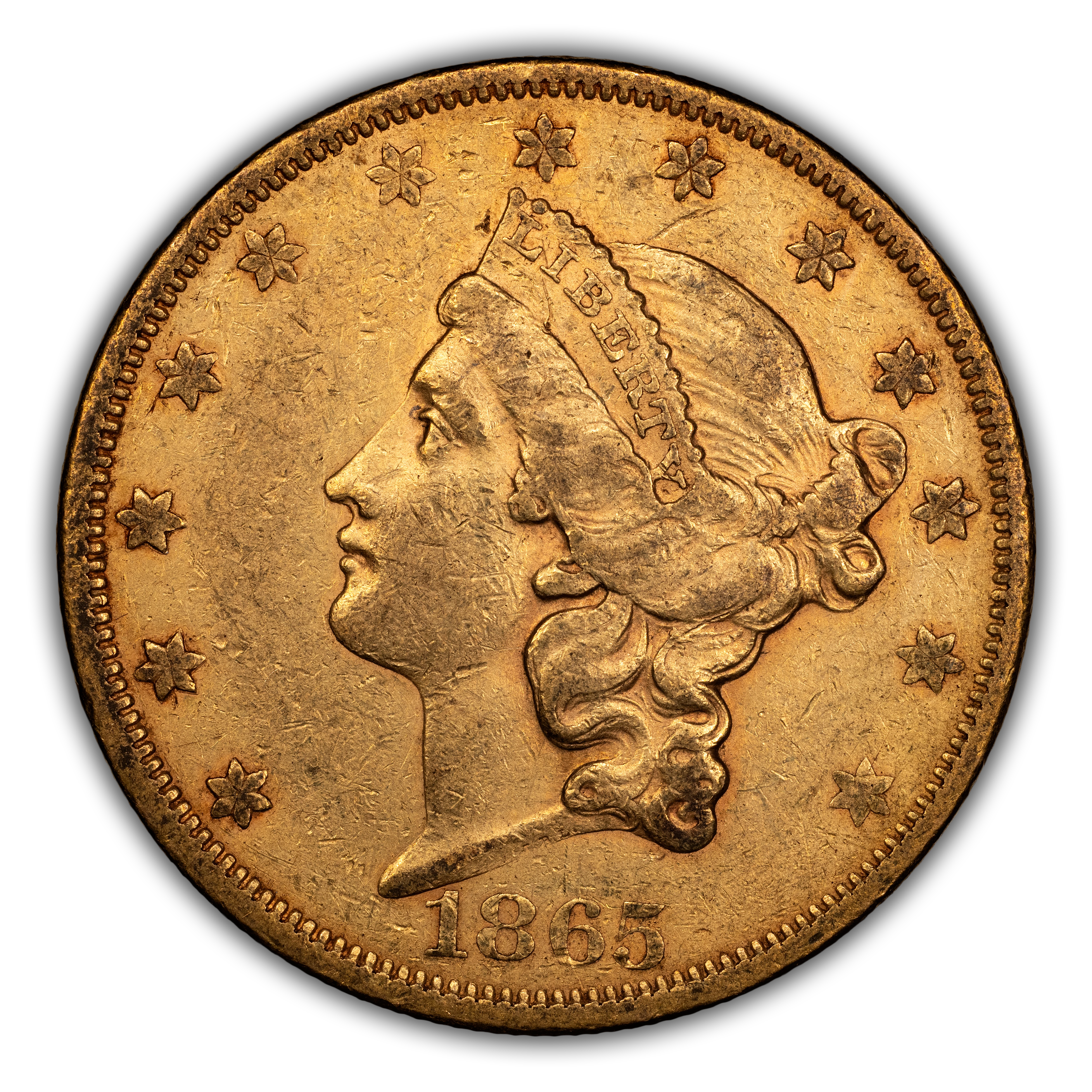 1865-S $20 MS