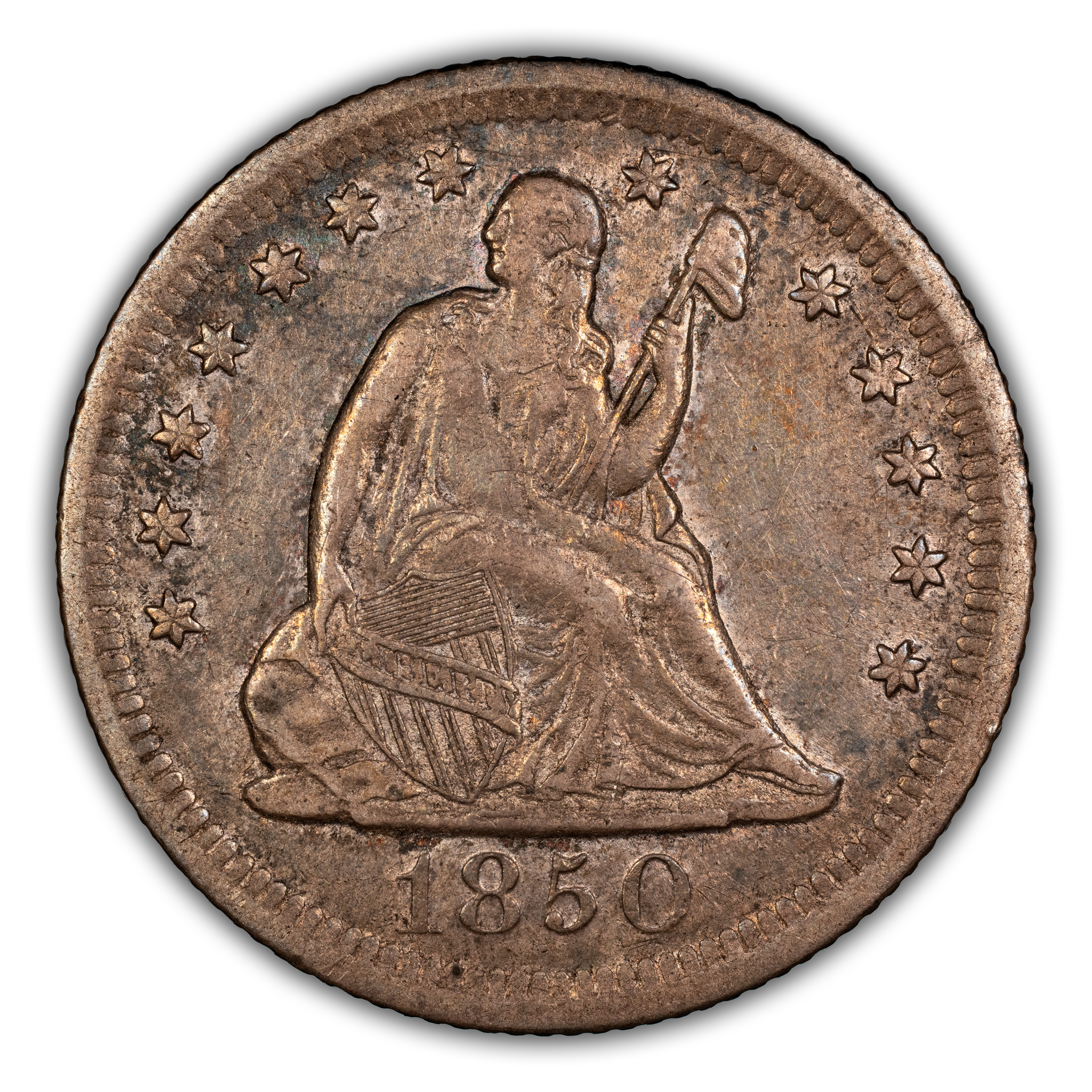 1850-O 25c MS