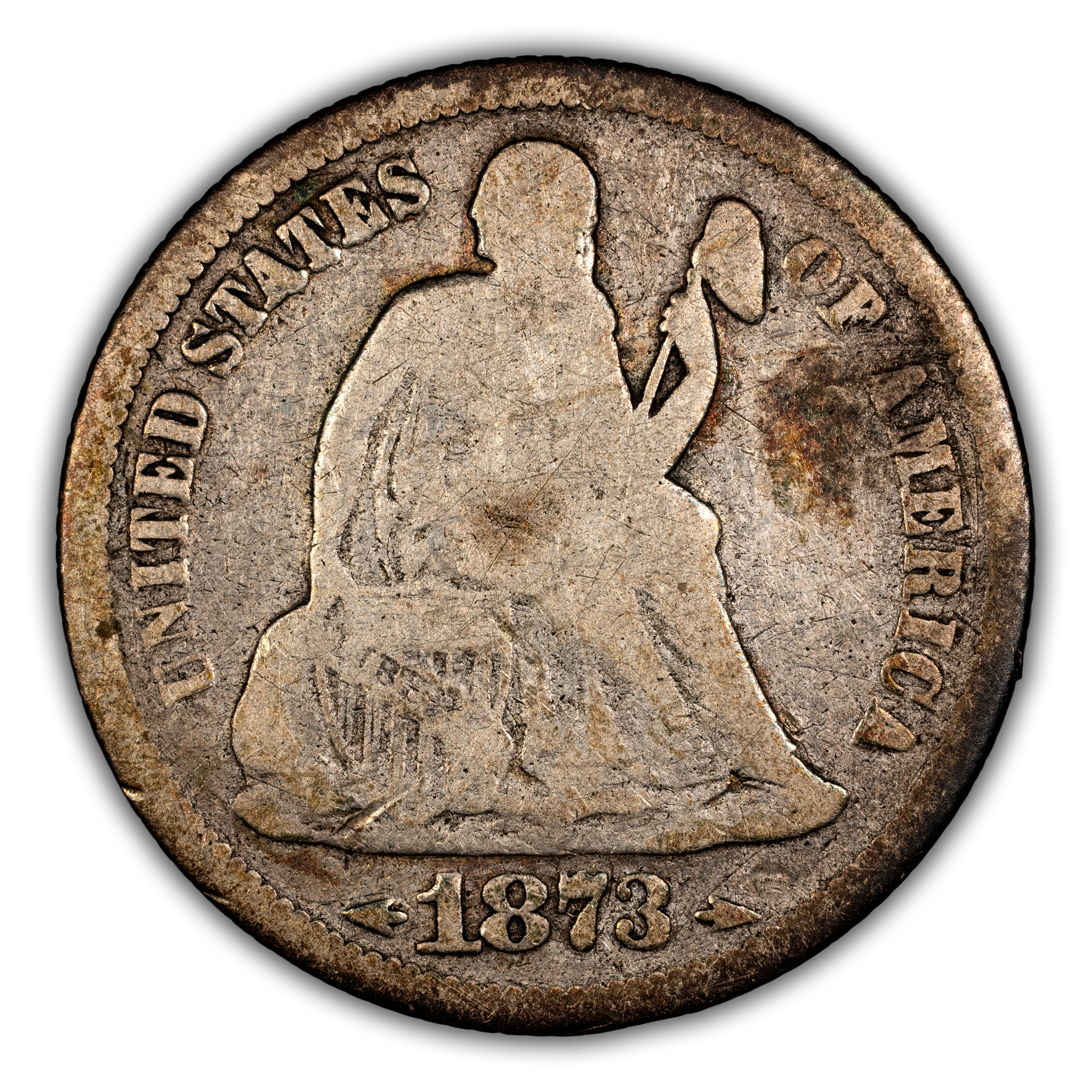 1873 10c Arrows MS