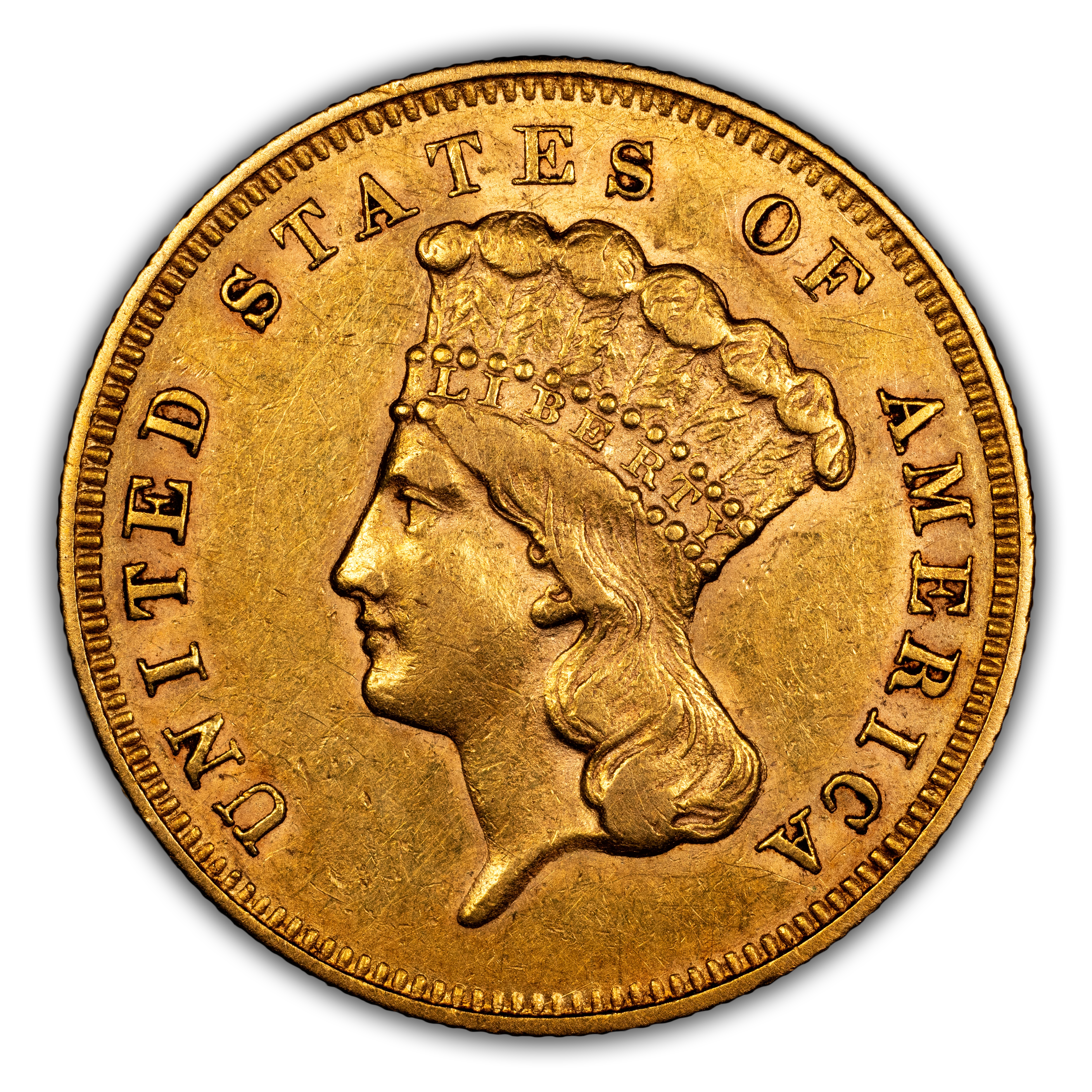 1856-S $3 MS
