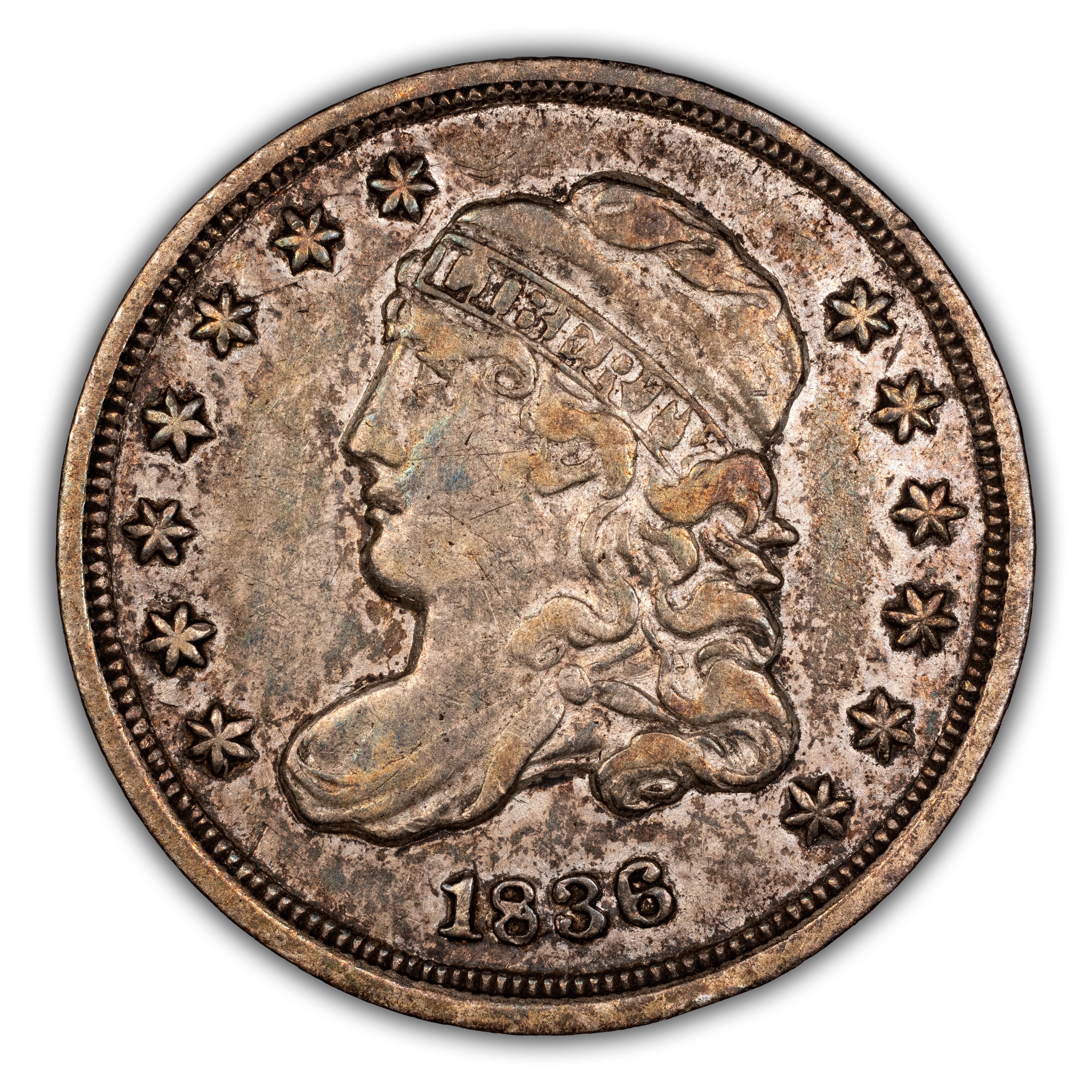 1836 H10c Small 5c, LM-4 MS