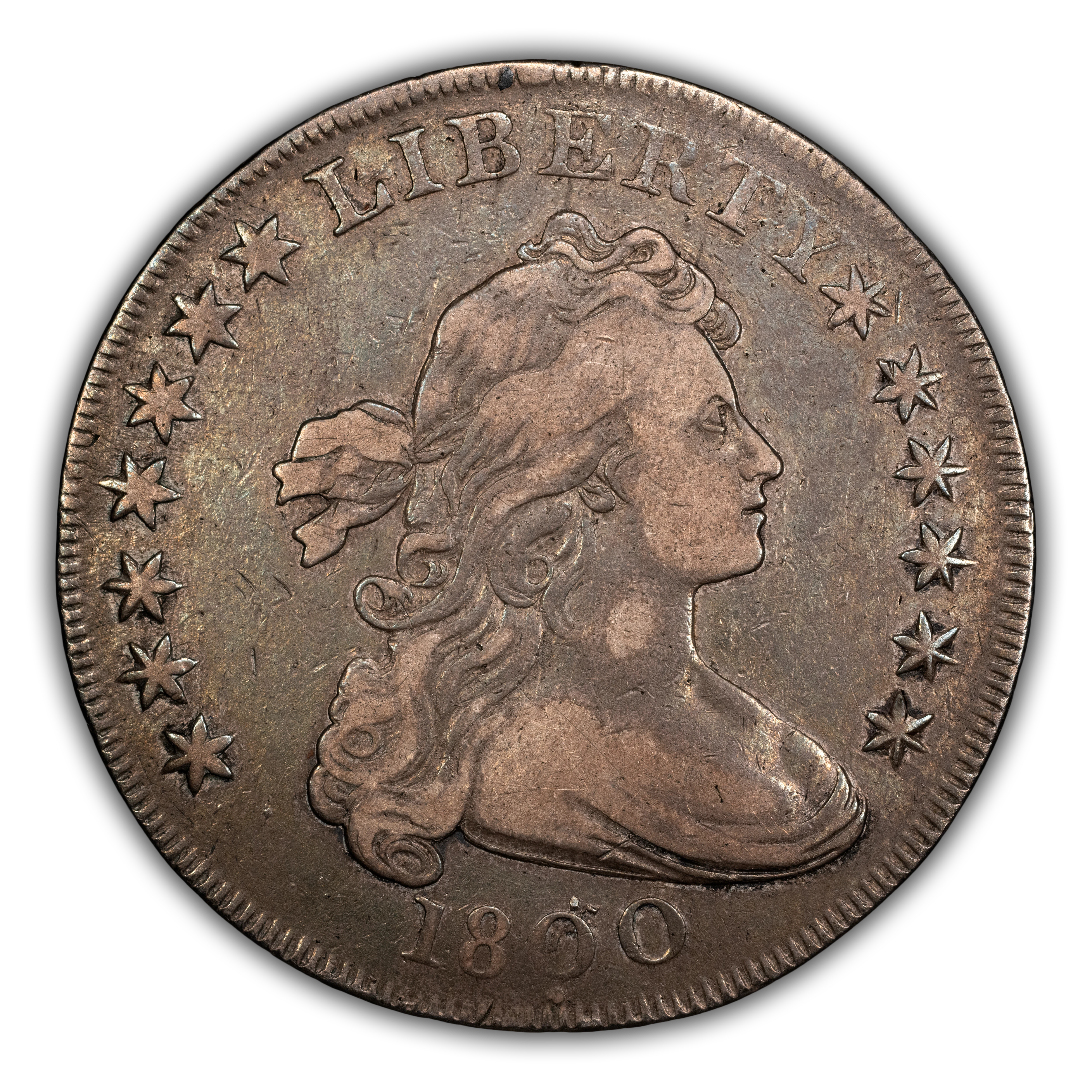 1800 $1 Dotted Date, B-14, BB-194 MS