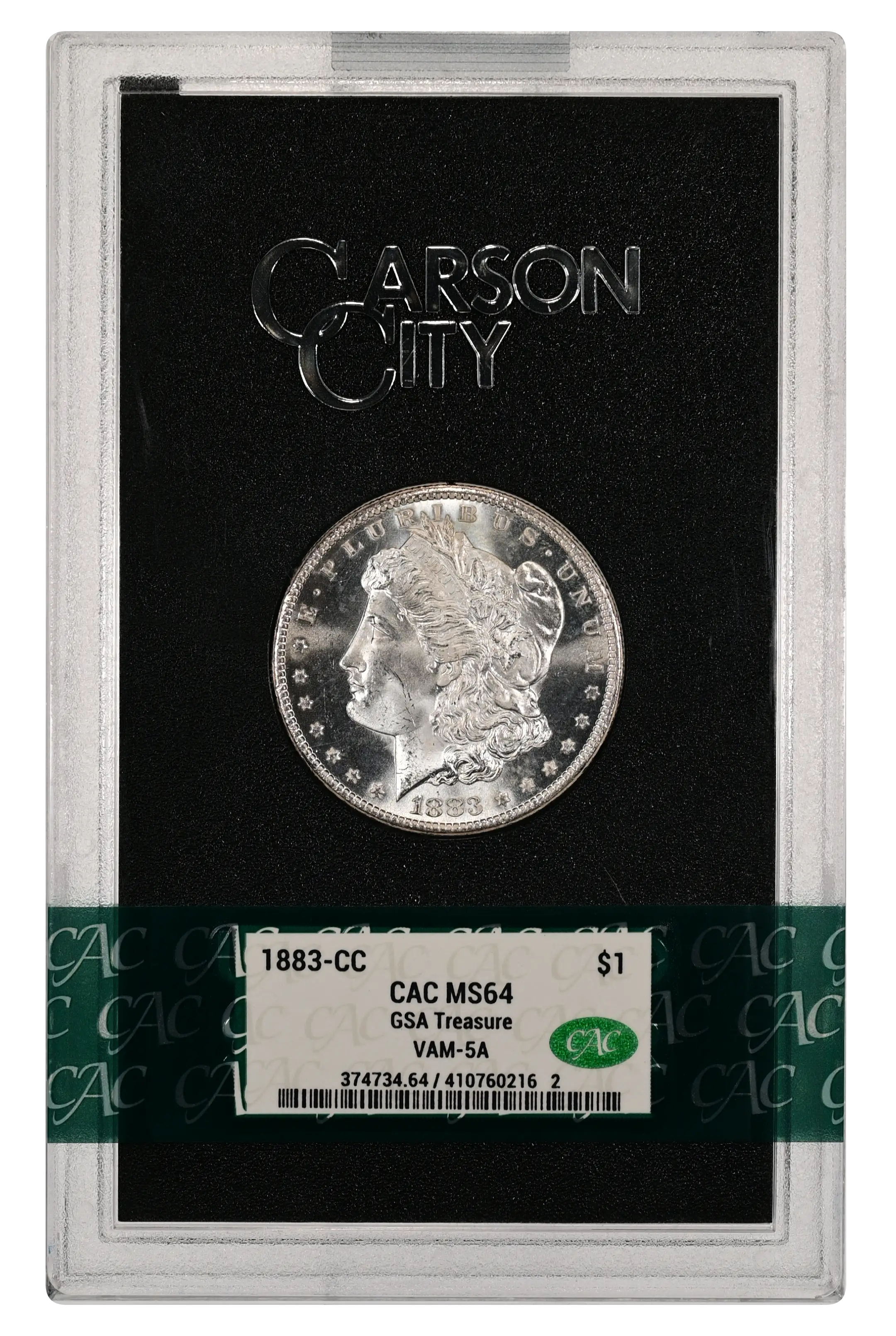 1883-CC $1  GSA Hoard, CC/CC, Die Scratch Wing, VAM-5A MS thumbnail 9