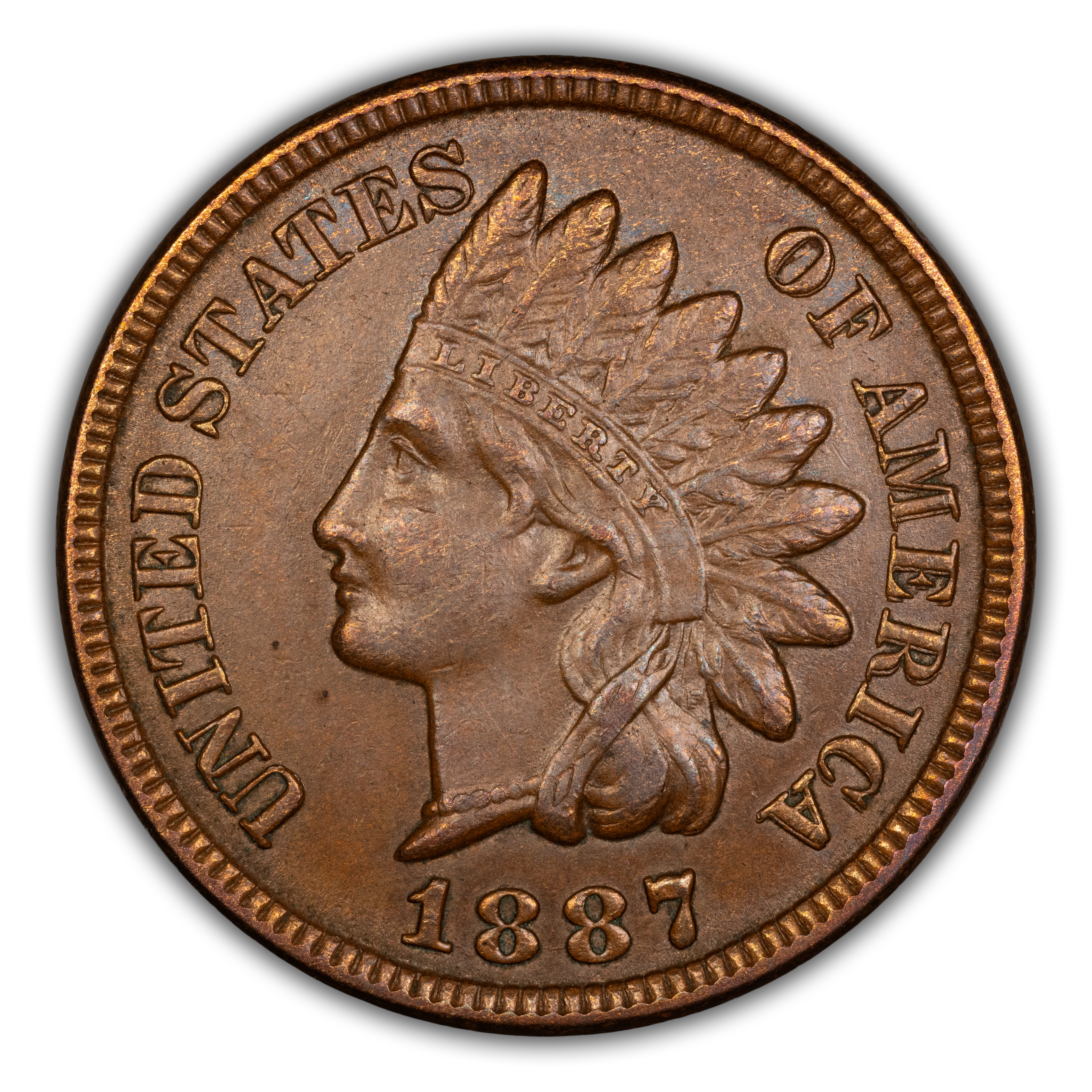 1887 1c Doubled Die Obverse, FS-101, S-1 MS BN