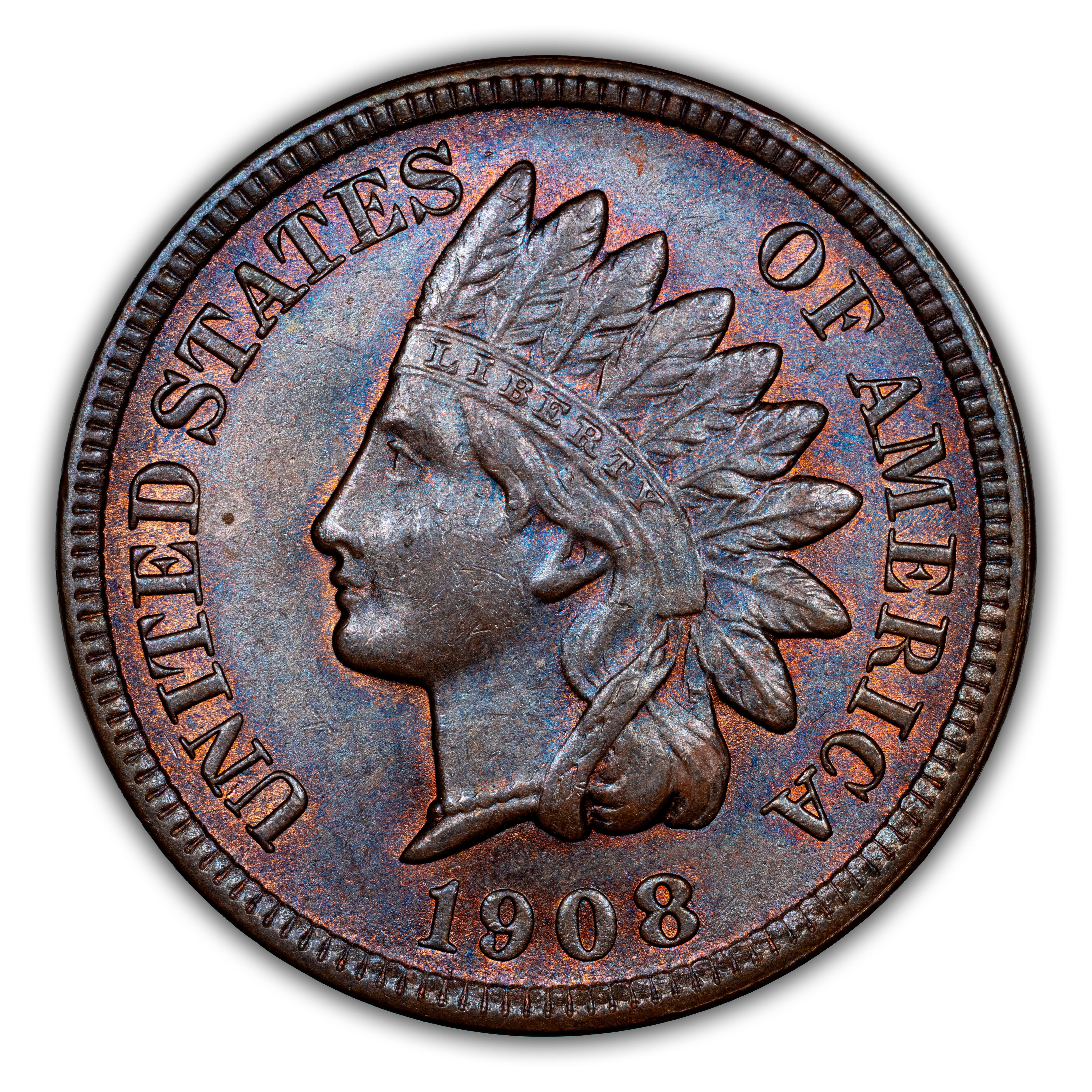 1908-S 1c Repunched Mintmark, FS-501, S-1 MS BN
