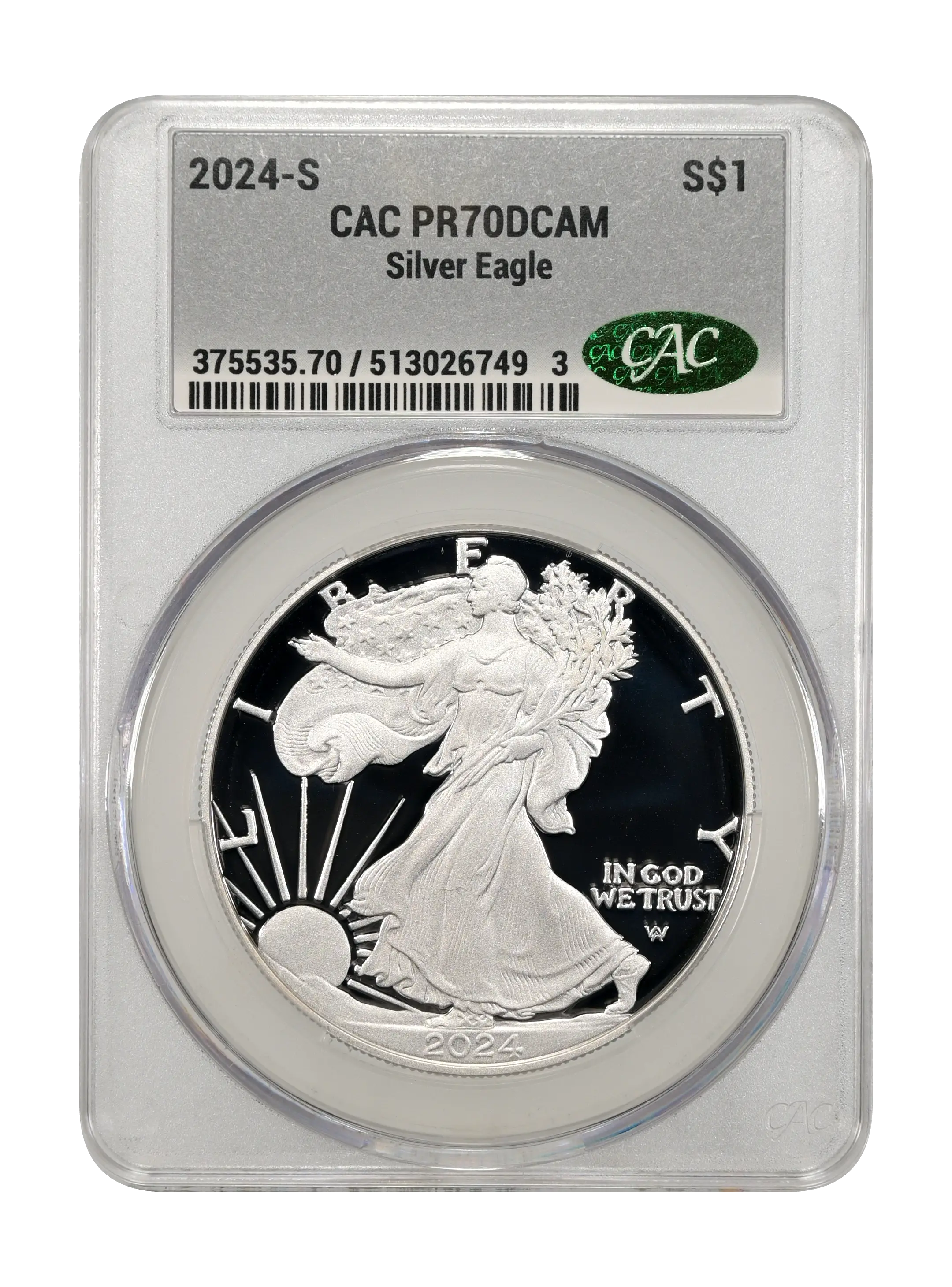 2024-S $1  Silver Eagle PR DCAM thumbnail 16
