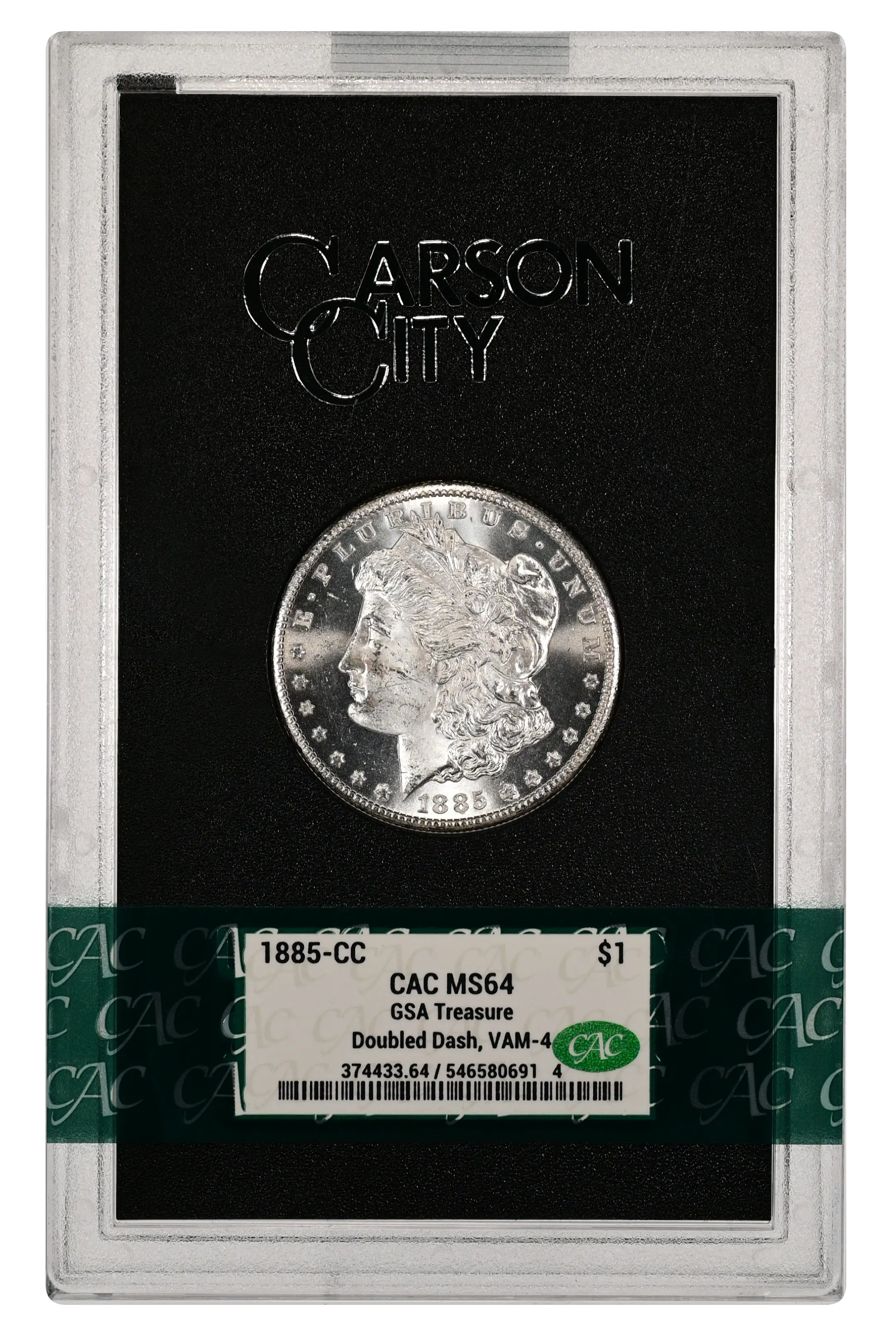 1885-CC $1  GSA Hoard, Doubled Dash, VAM-4  MS thumbnail 13