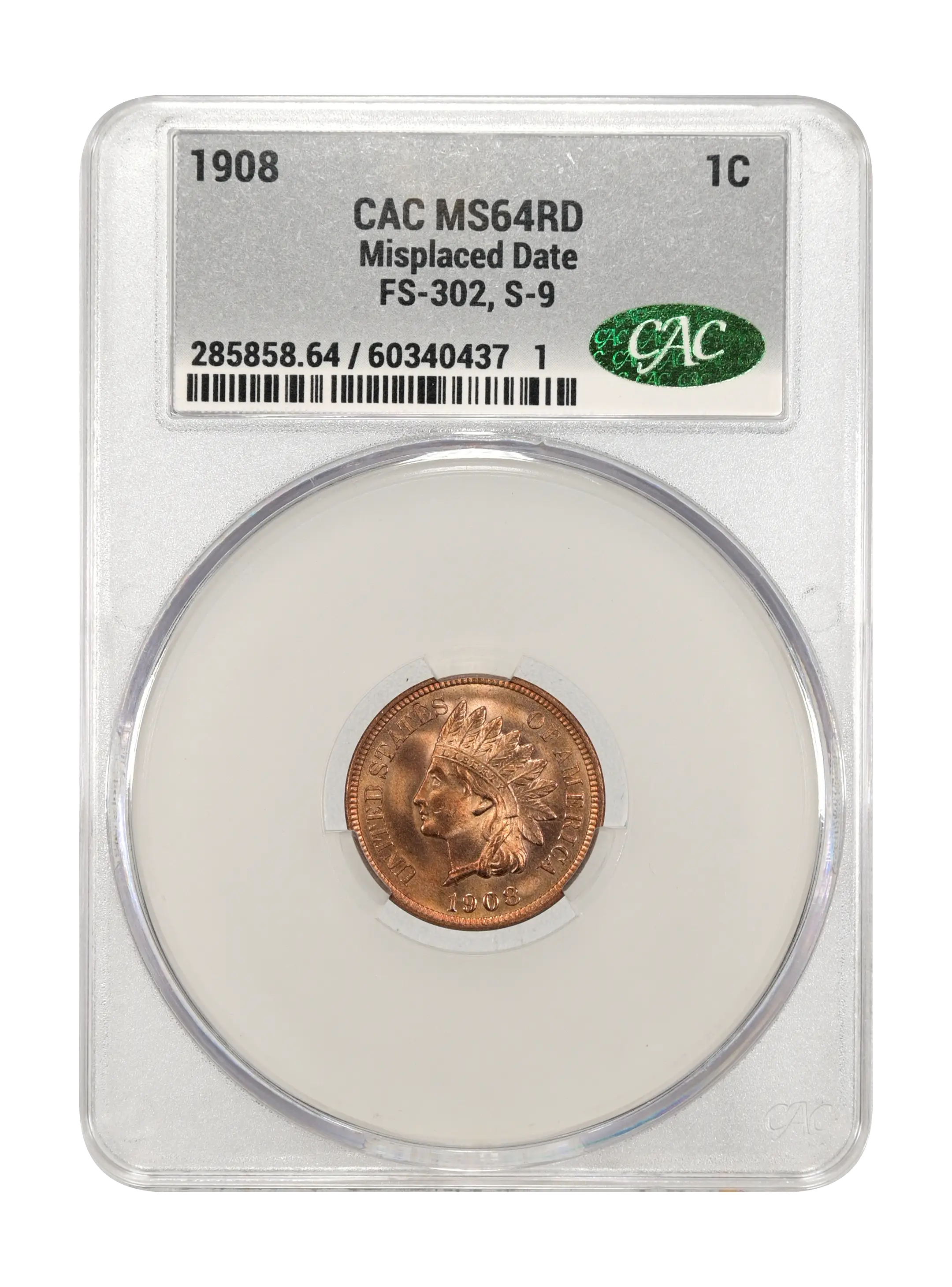 1908 1c Misplaced Date, FS-302, S-9 MS RD thumbnail 3